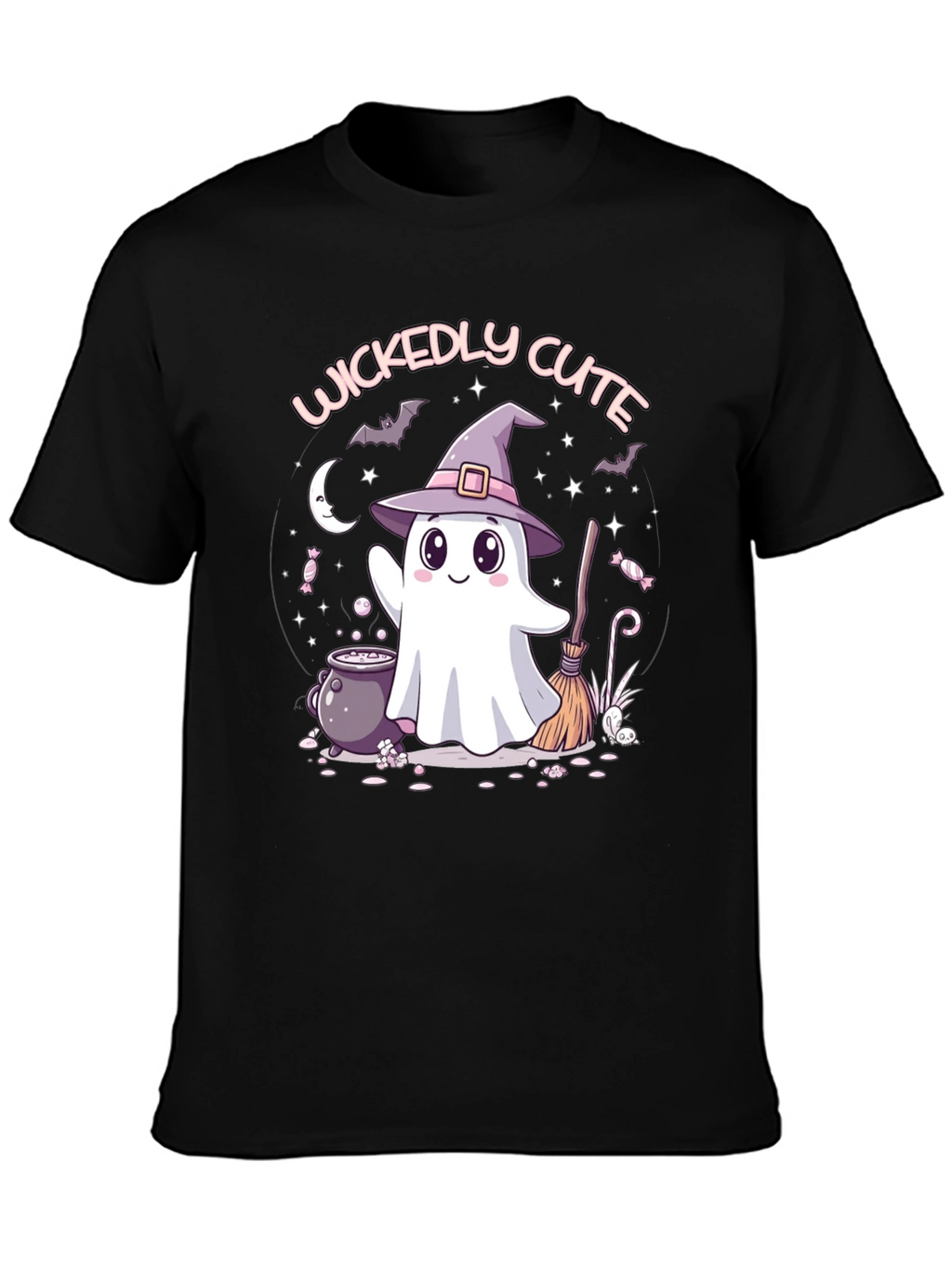 Wickedly Cute Halloween Ghost T-Shirt
