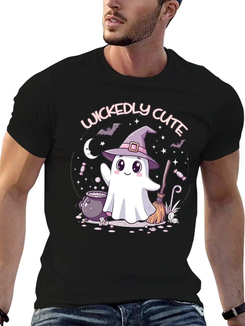 Wickedly Cute Halloween Ghost T-Shirt
