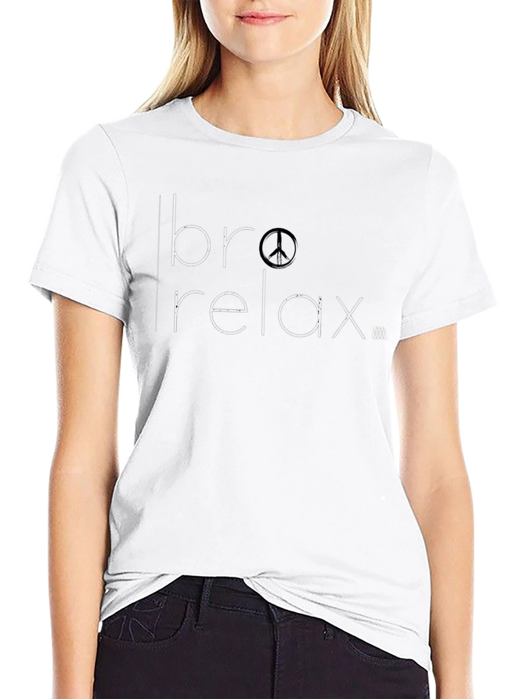 Bro Relax T-Shirt Peace Sign Graphic Tee