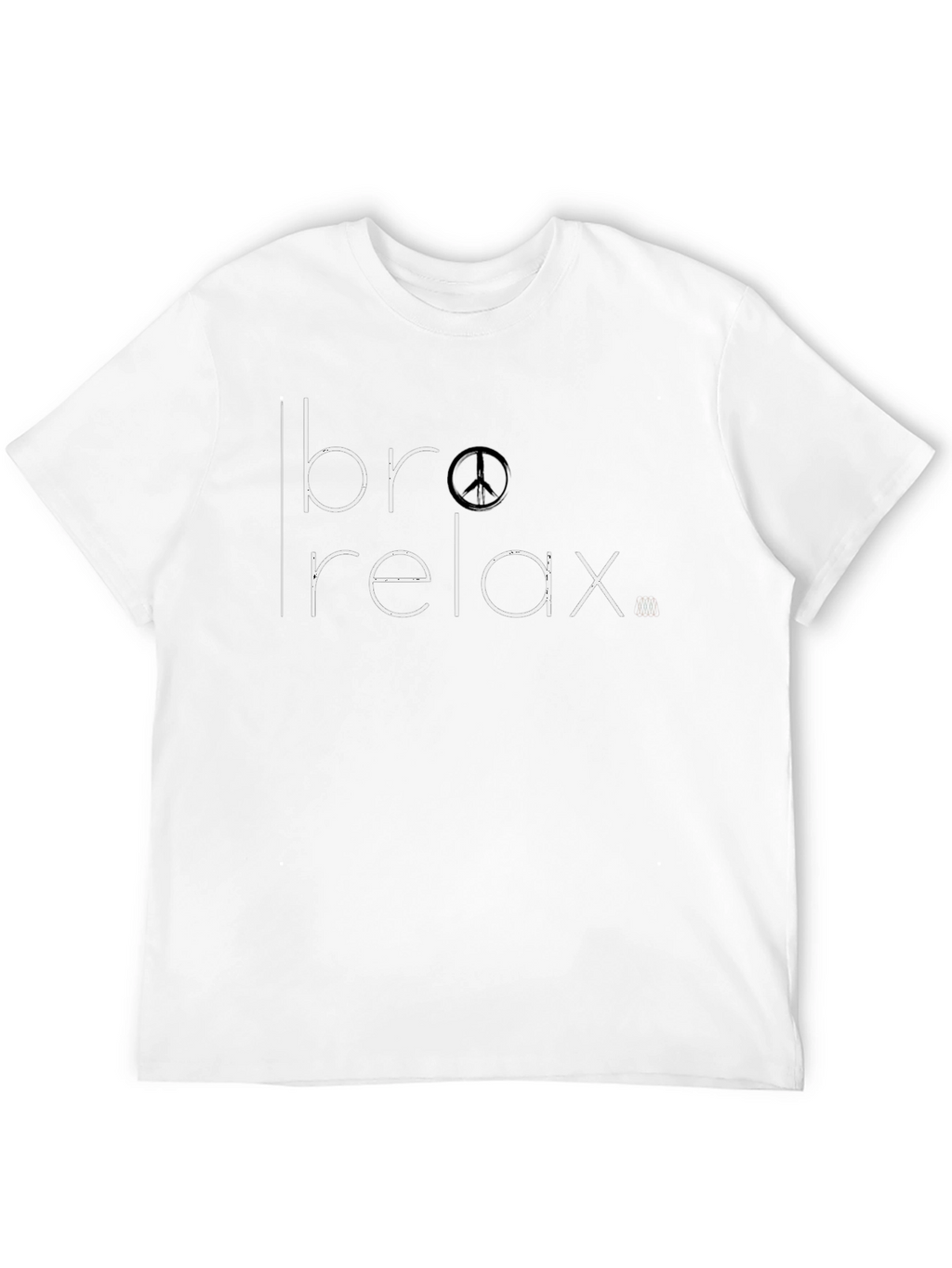 Bro Relax T-Shirt Peace Sign Graphic Tee