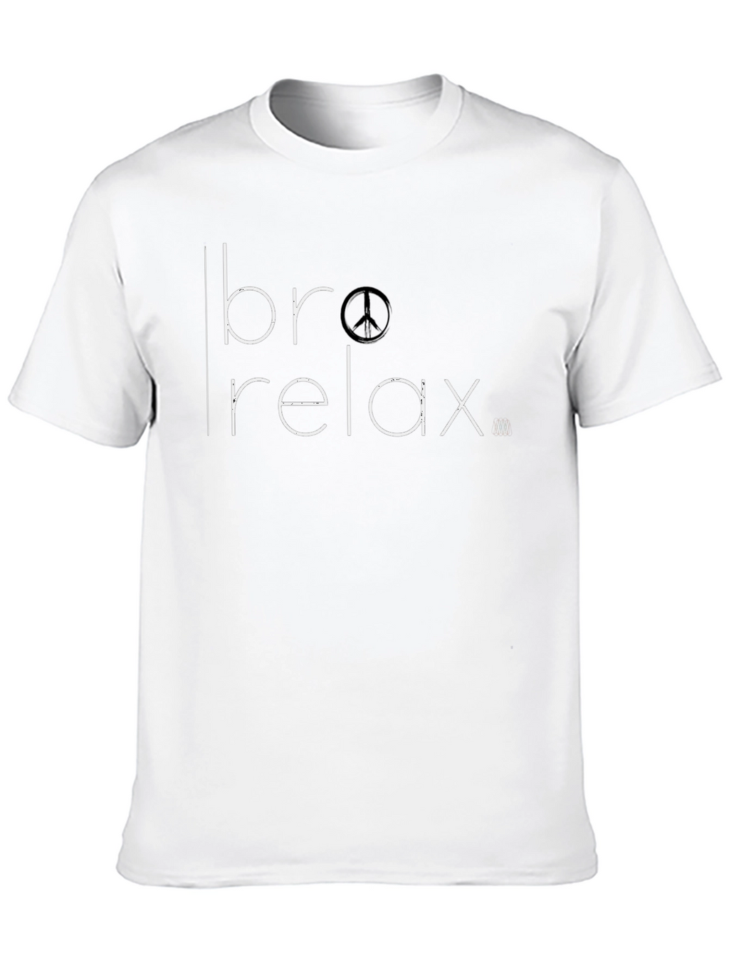 Bro Relax T-Shirt Peace Sign Graphic Tee