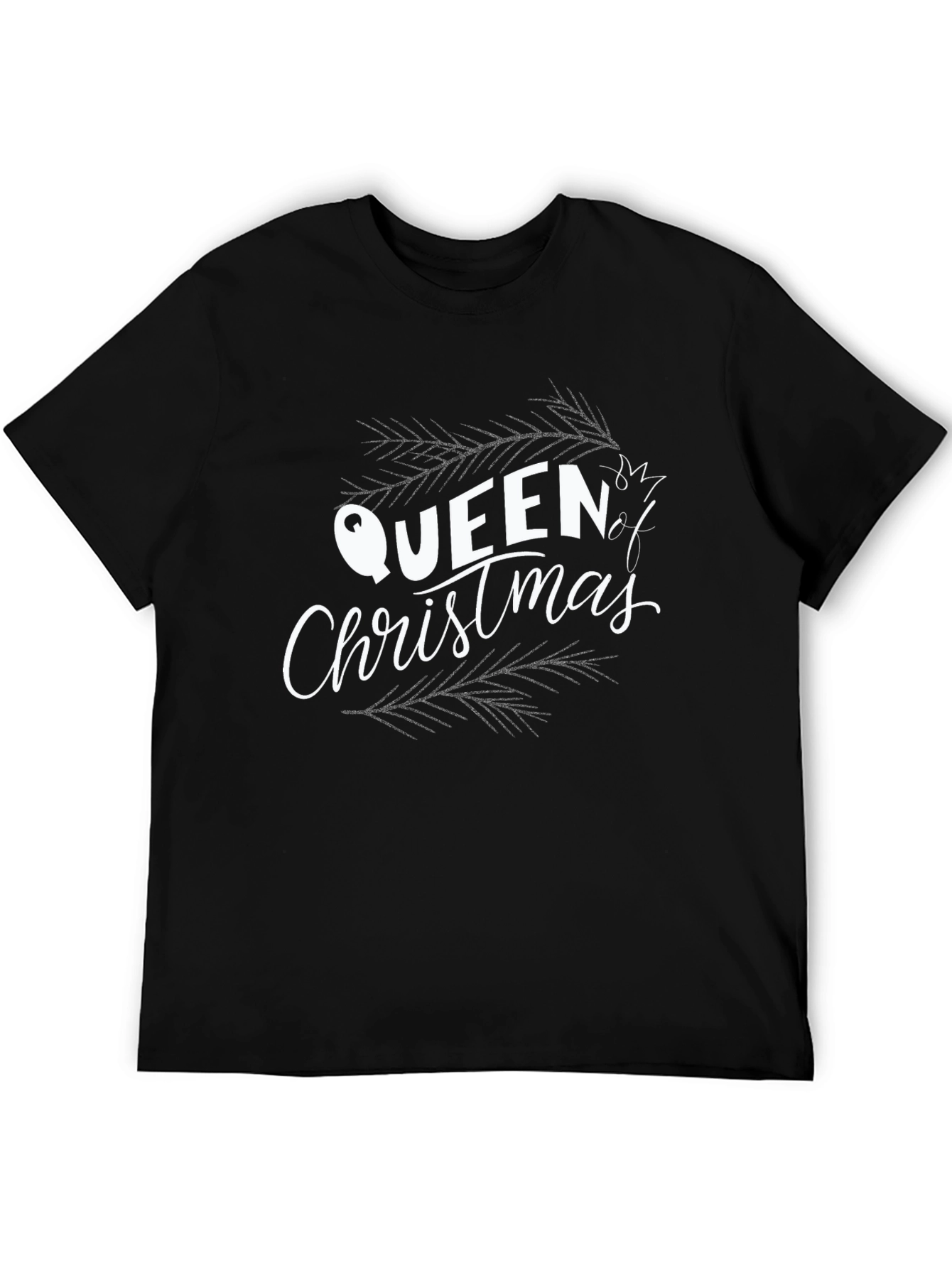 Queen of Christmas Graphic Tee - Holiday Festive Shirt