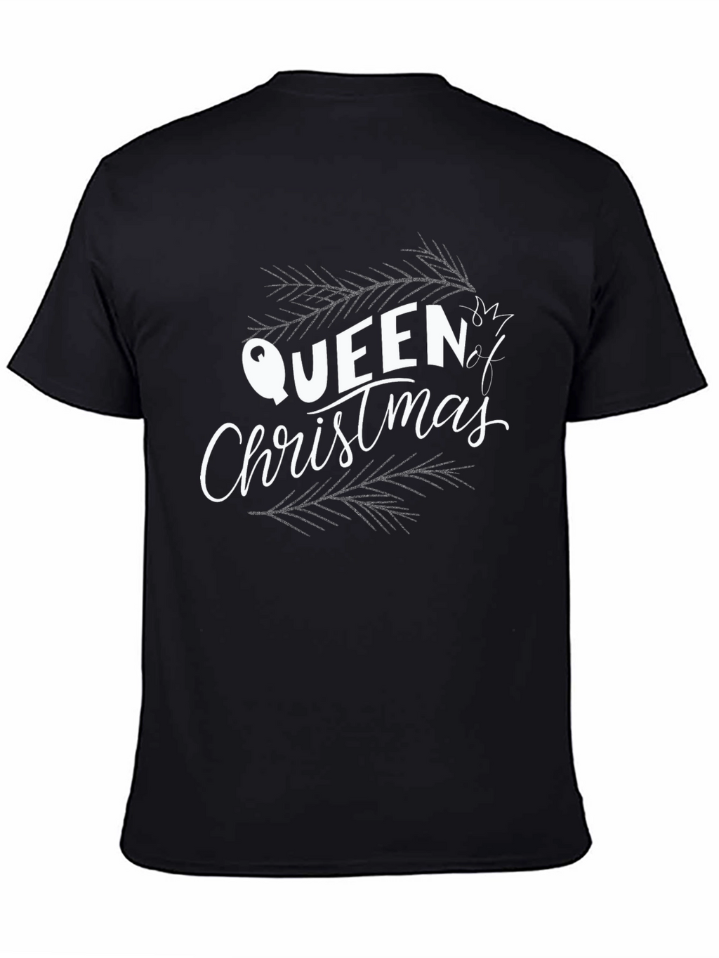 Queen of Christmas Graphic Tee - Holiday Festive Shirt