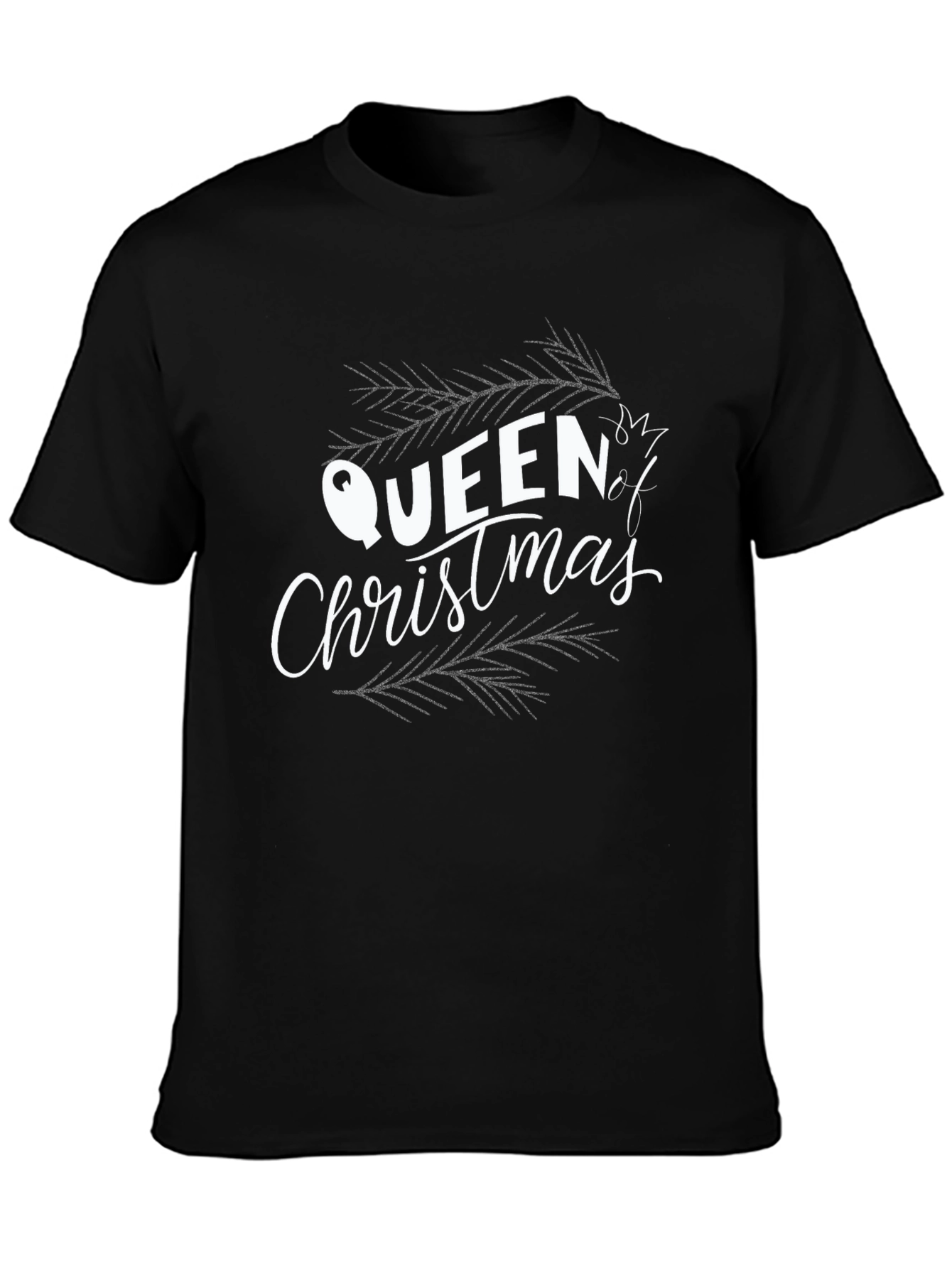 Queen of Christmas Graphic Tee - Holiday Festive Shirt