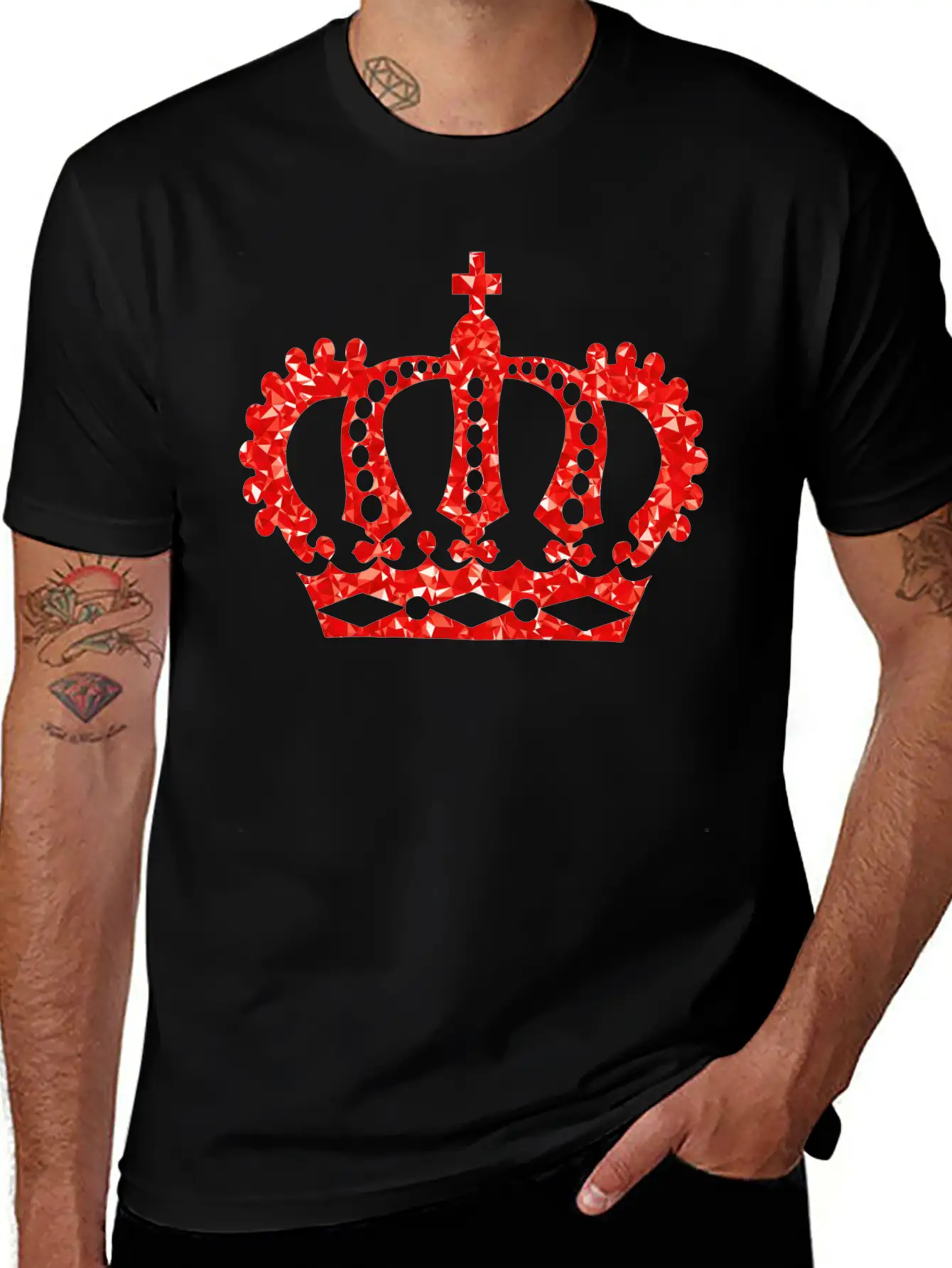 Krone Crown Koenig King Castle Schloss Tower Burg5 Breathable Soft Cotton T-Shirt – Timeless Casual Look