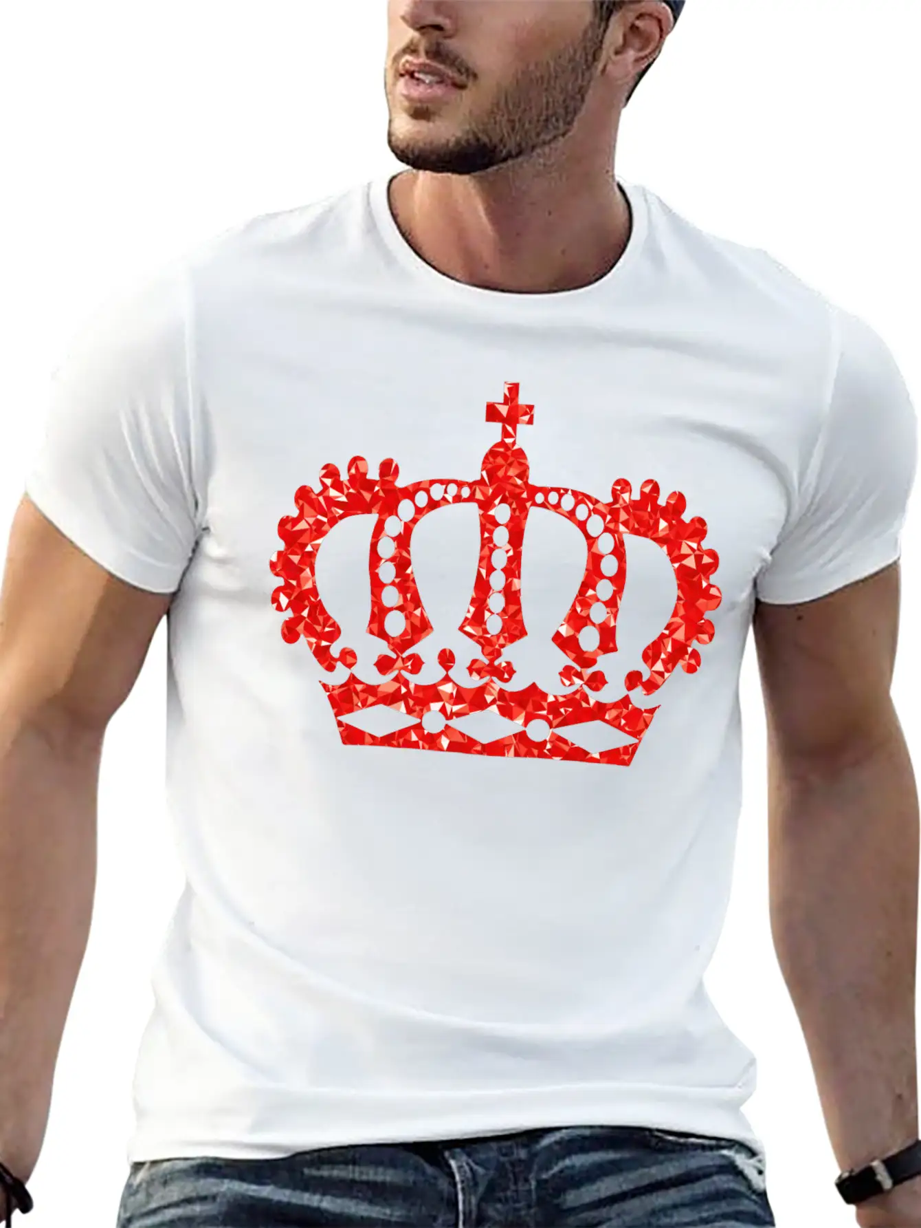 Krone Crown Koenig King Castle Schloss Tower Burg5 Breathable Soft Cotton T-Shirt – Timeless Casual Look