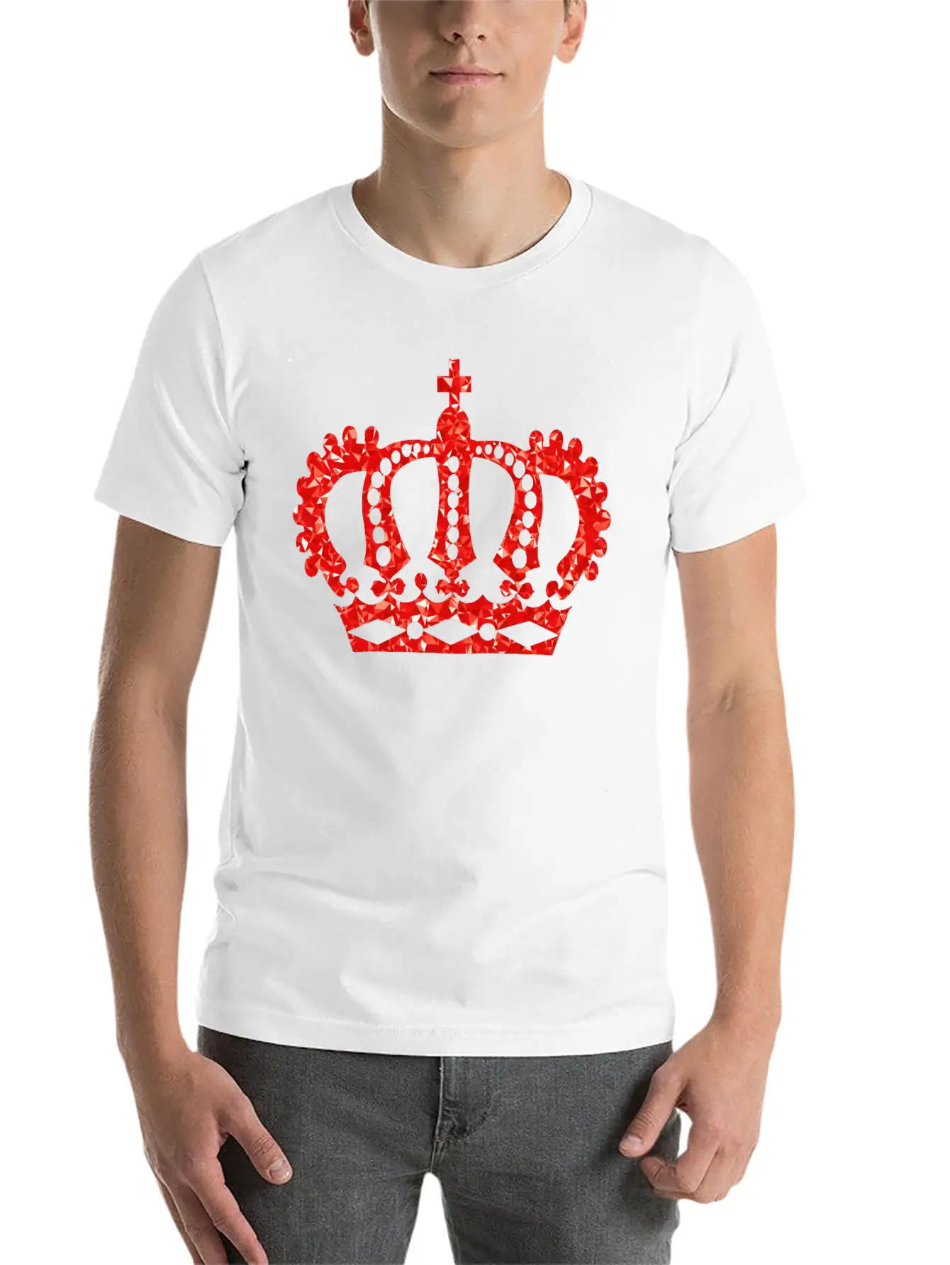 Krone Crown Koenig King Castle Schloss Tower Burg5 Breathable Soft Cotton T-Shirt – Timeless Casual Look