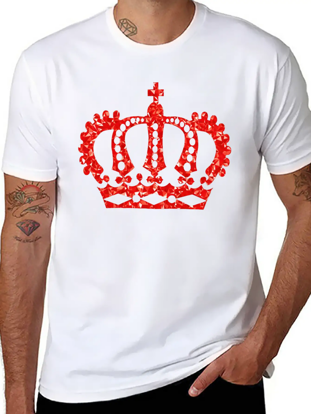 Krone Crown Koenig King Castle Schloss Tower Burg5 Breathable Soft Cotton T-Shirt – Timeless Casual Look