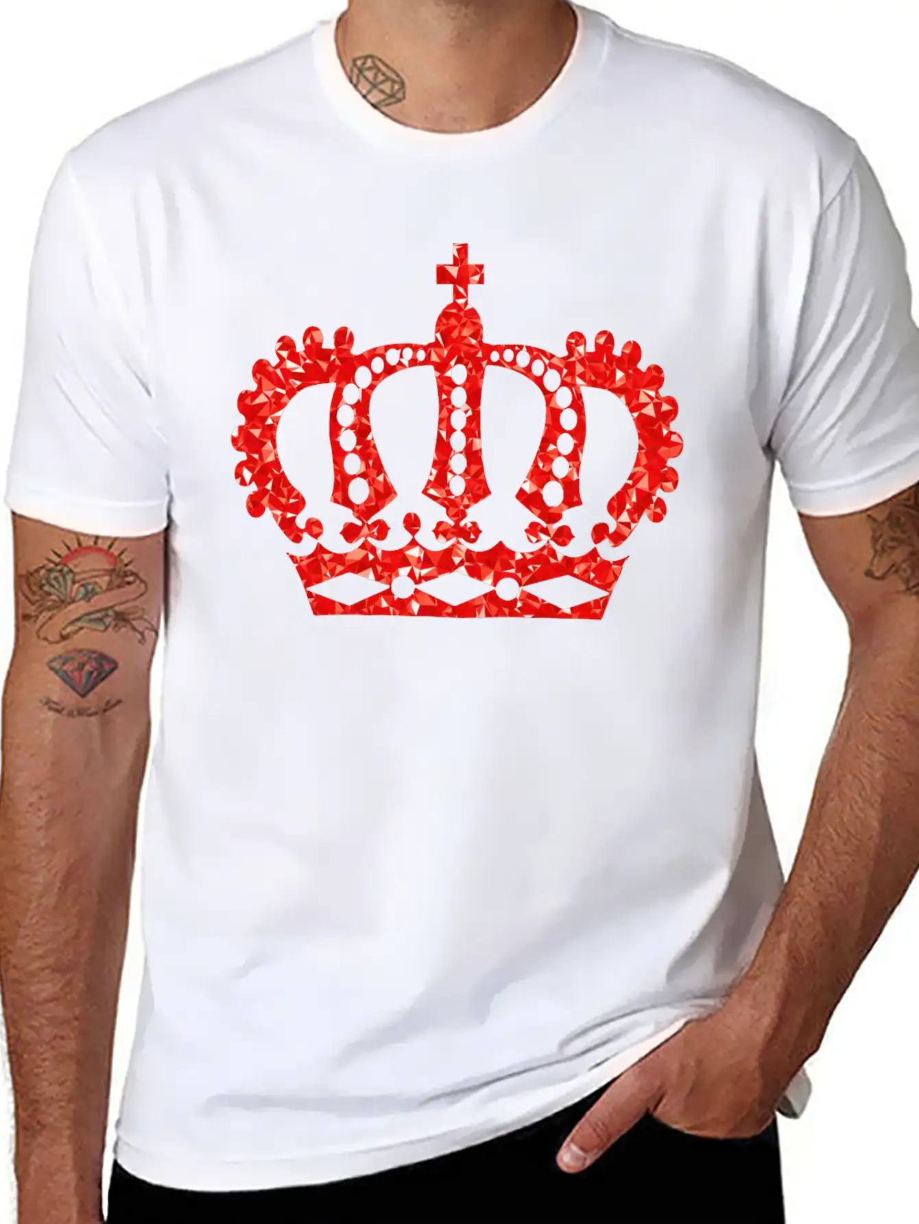 Krone Crown Koenig King Castle Schloss Tower Burg5 Breathable Soft Cotton T-Shirt – Timeless Casual Look