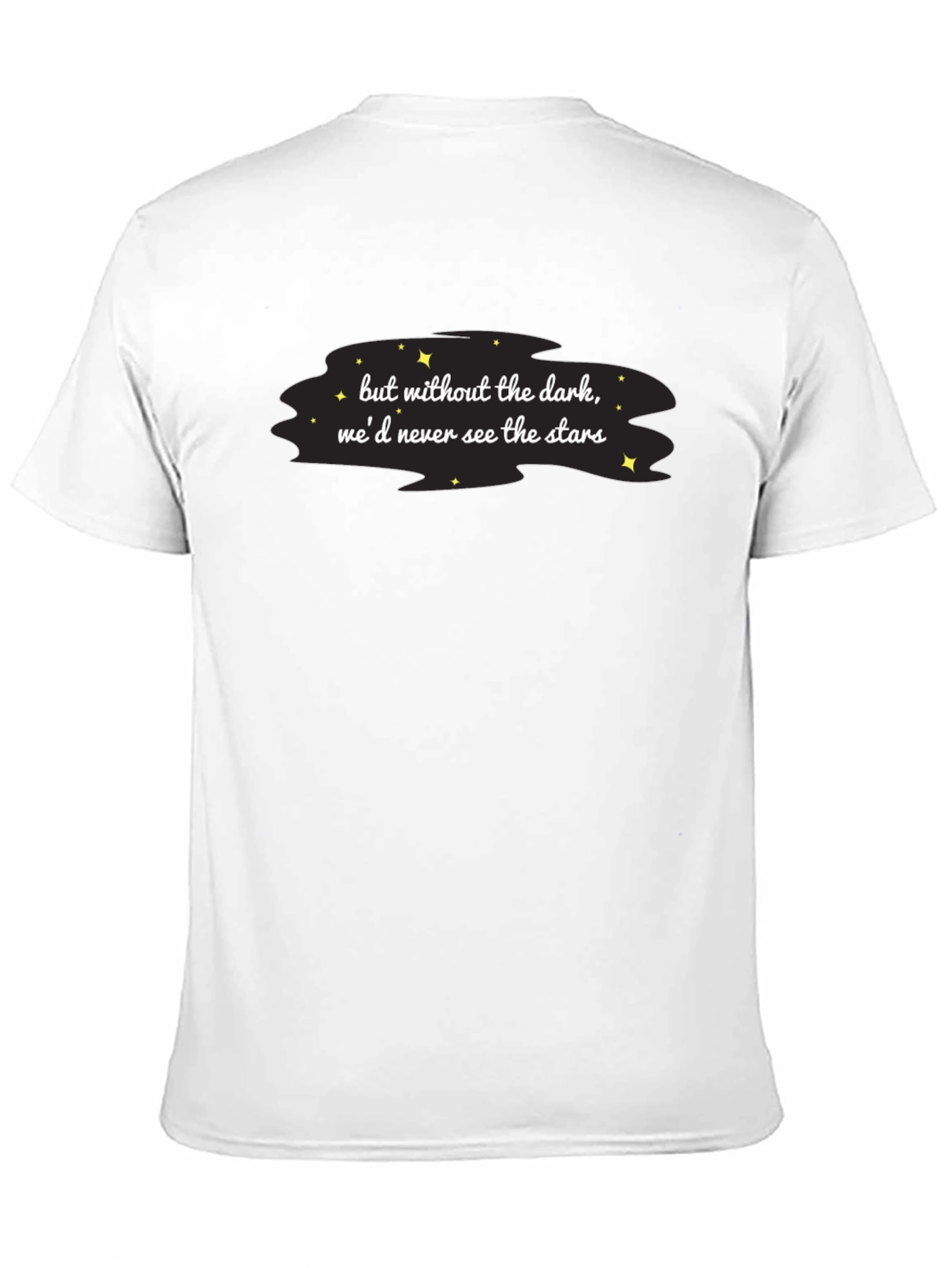 Inspirational Stars Graphic Black T-Shirt