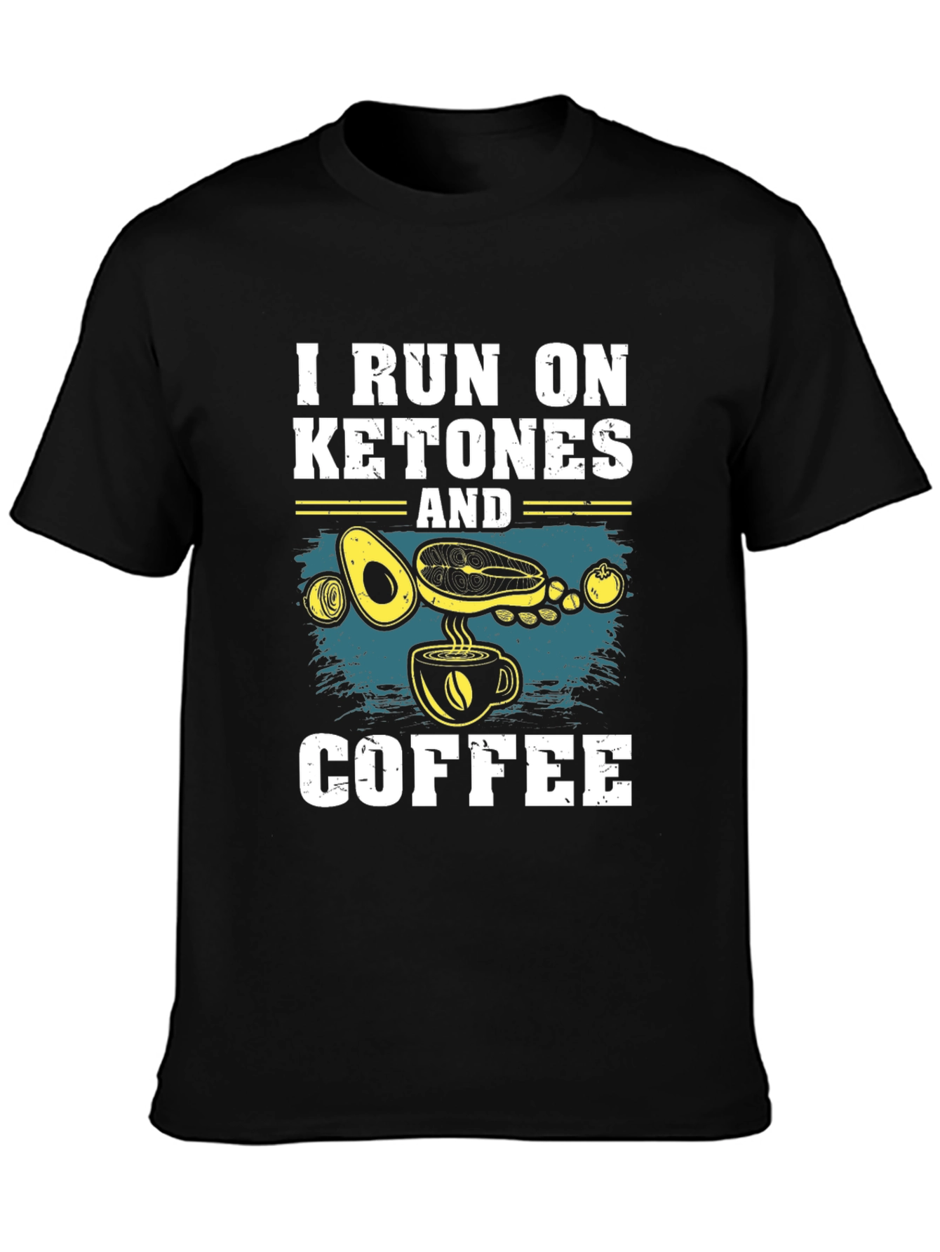 Keto Diet T-Shirt: I Run On Ketones And Coffee