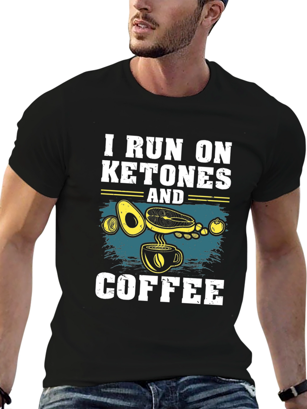 Keto Diet T-Shirt: I Run On Ketones And Coffee