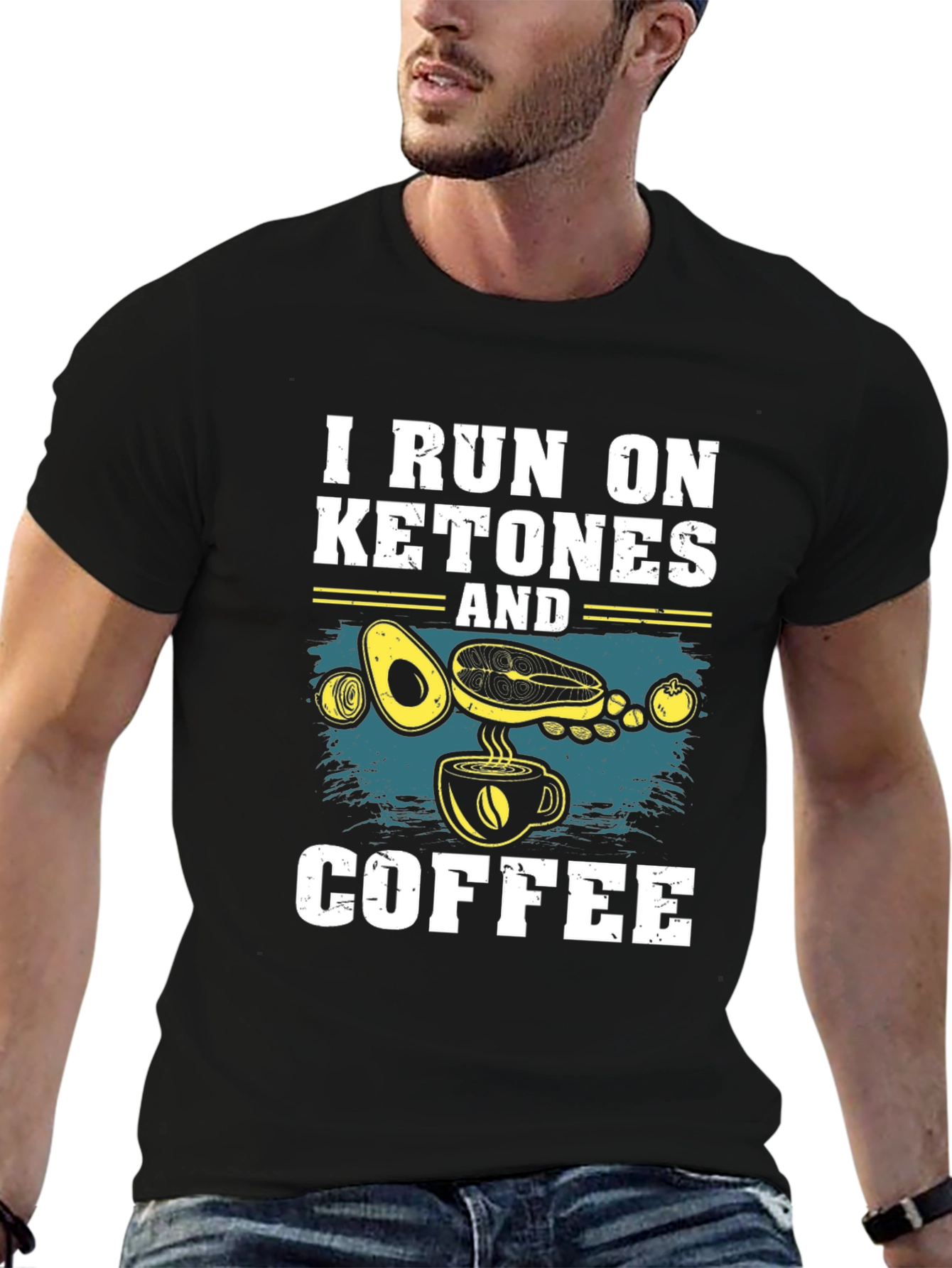 Keto Diet T-Shirt: I Run On Ketones And Coffee
