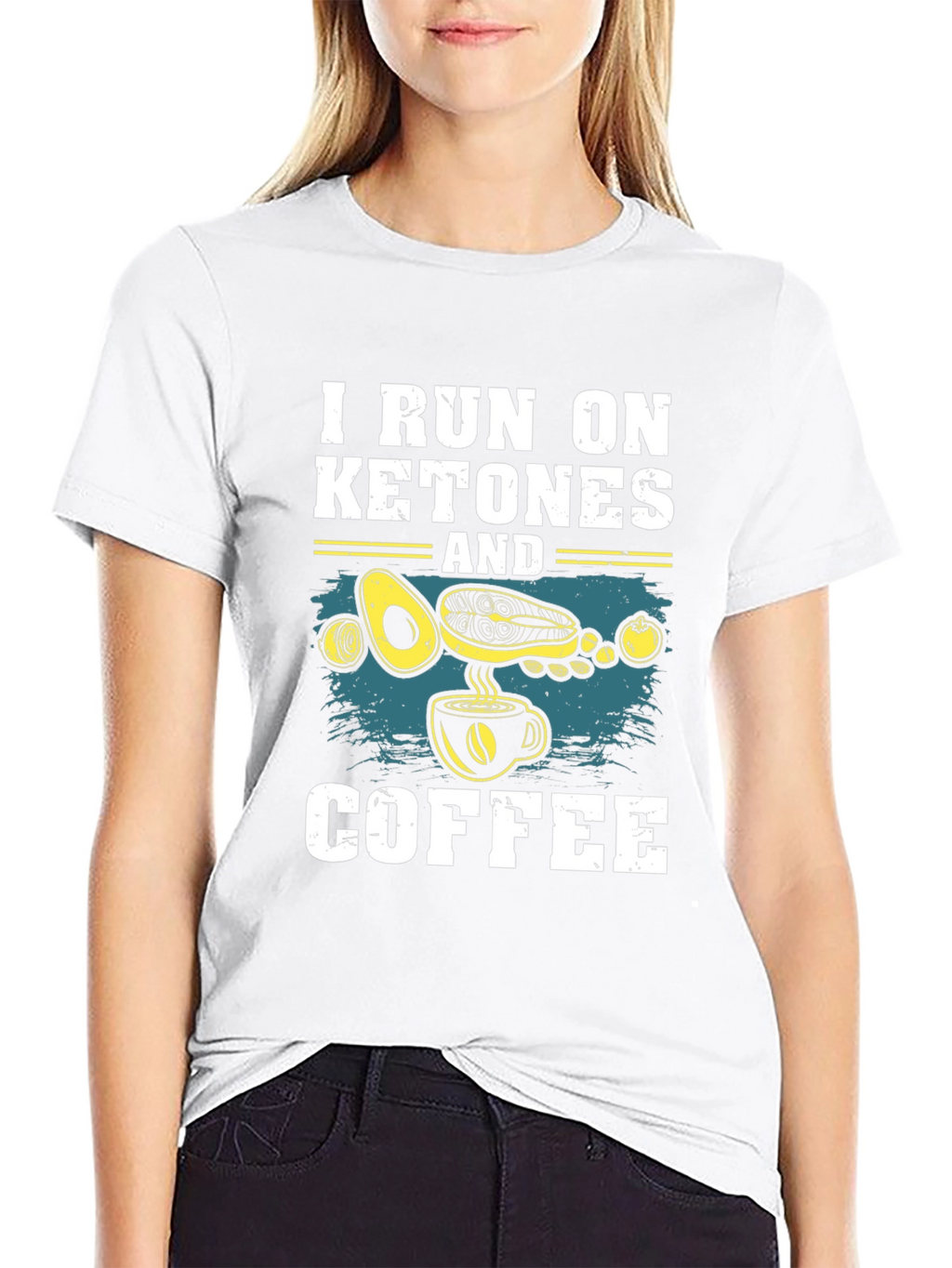 Keto Diet T-Shirt: I Run On Ketones And Coffee