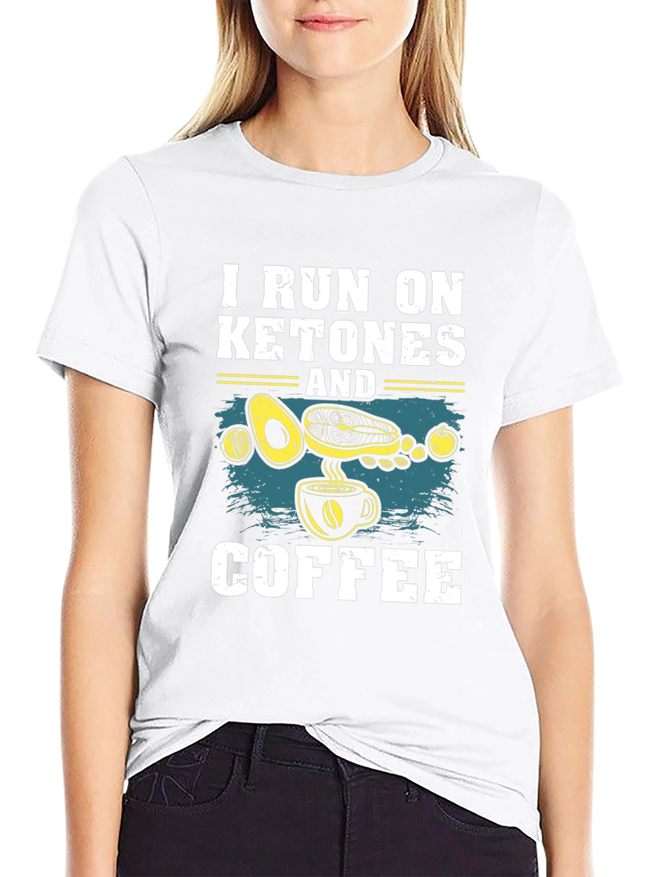 Keto Diet T-Shirt: I Run On Ketones And Coffee