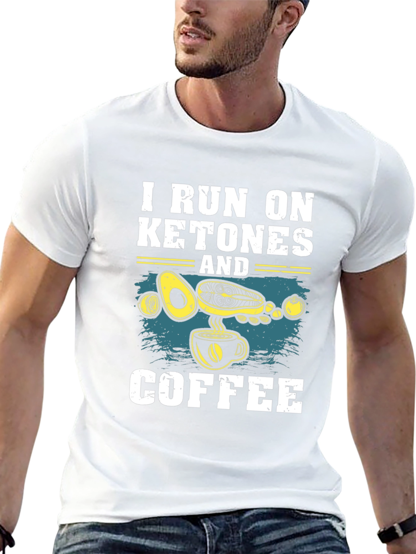 Keto Diet T-Shirt: I Run On Ketones And Coffee