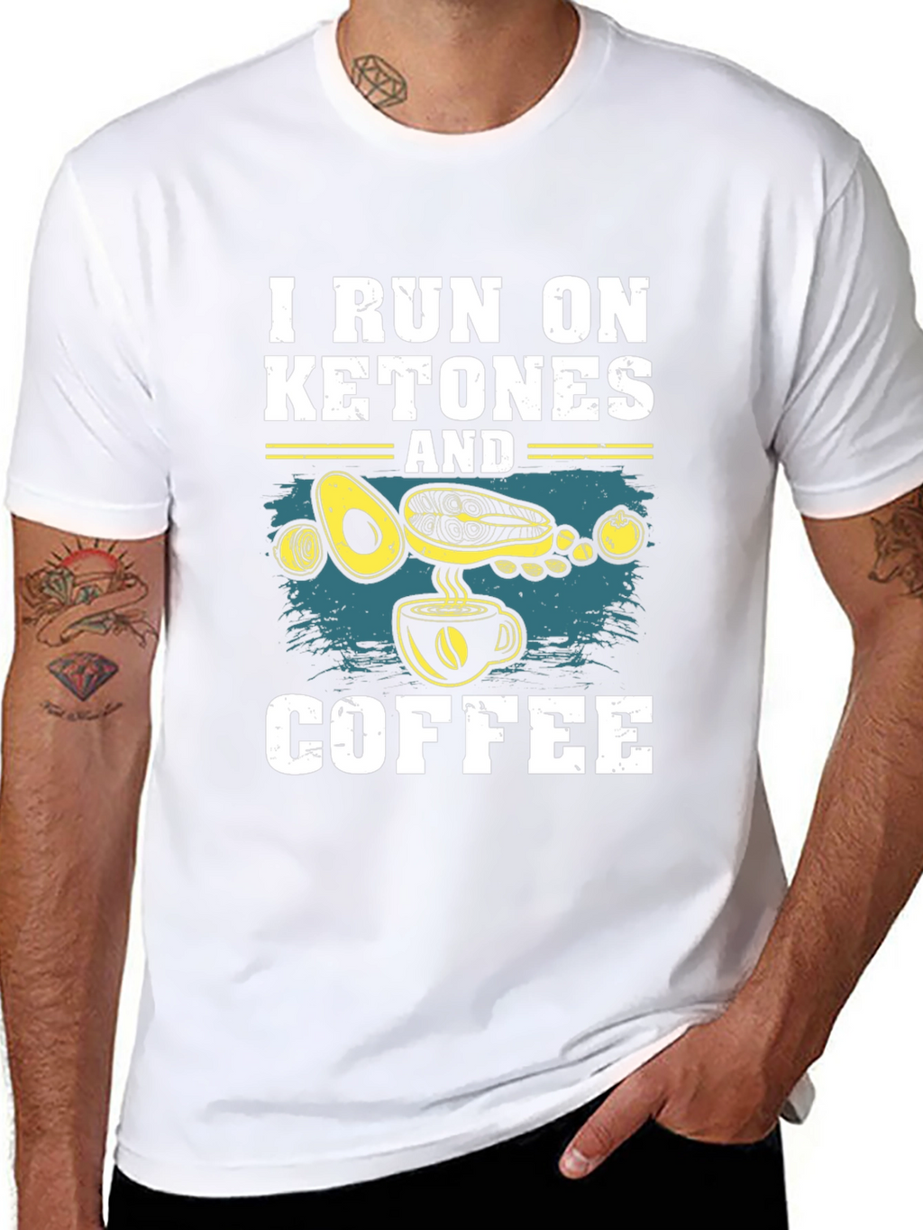 Keto Diet T-Shirt: I Run On Ketones And Coffee