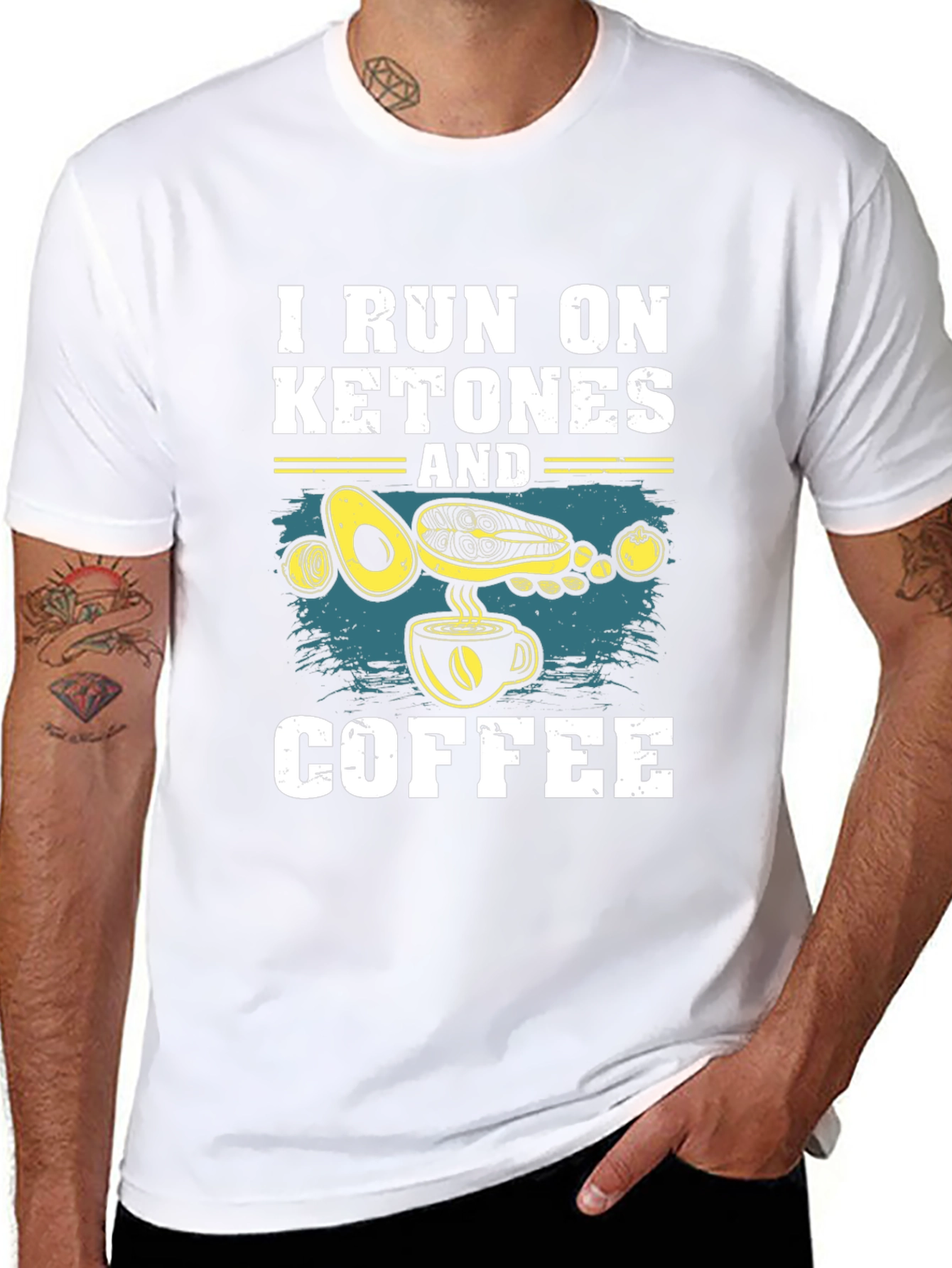 Keto Diet T-Shirt: I Run On Ketones And Coffee