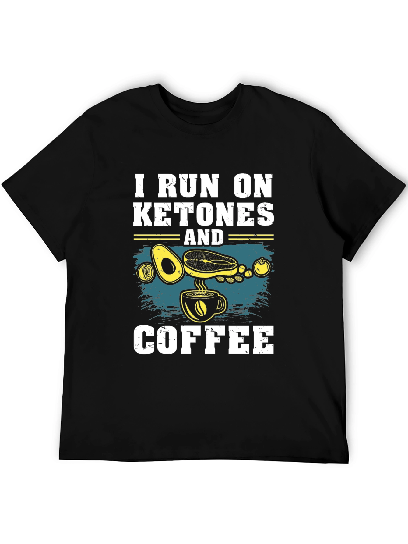 Keto Diet T-Shirt: I Run On Ketones And Coffee