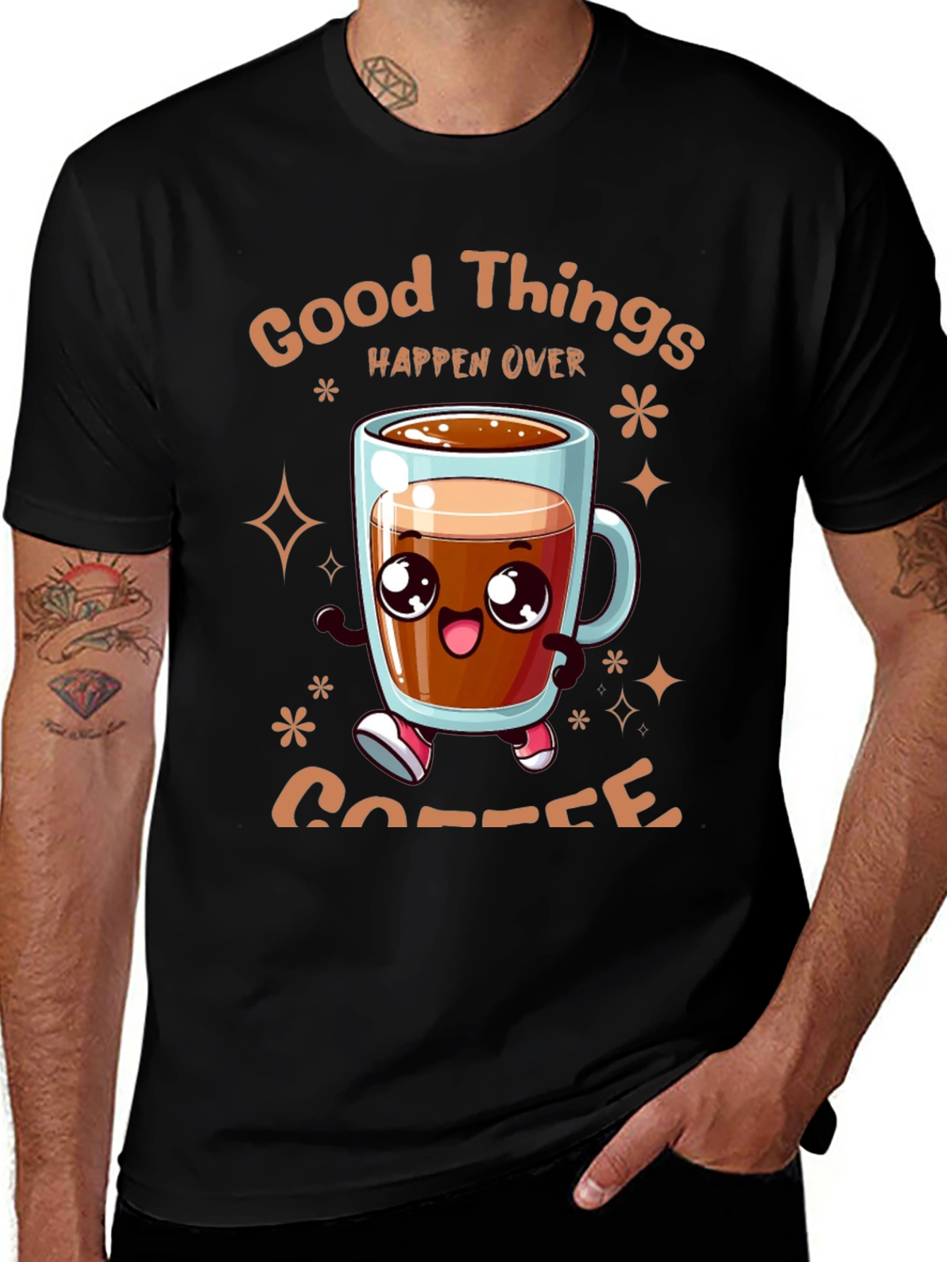 Good Things Happen Over Coffee T-Shirt