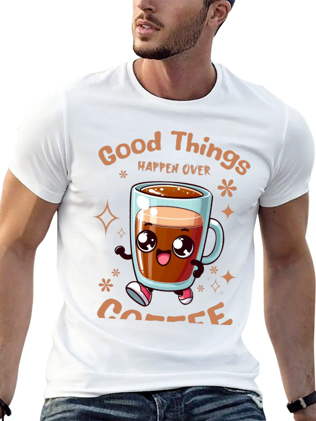 Good Things Happen Over Coffee T-Shirt