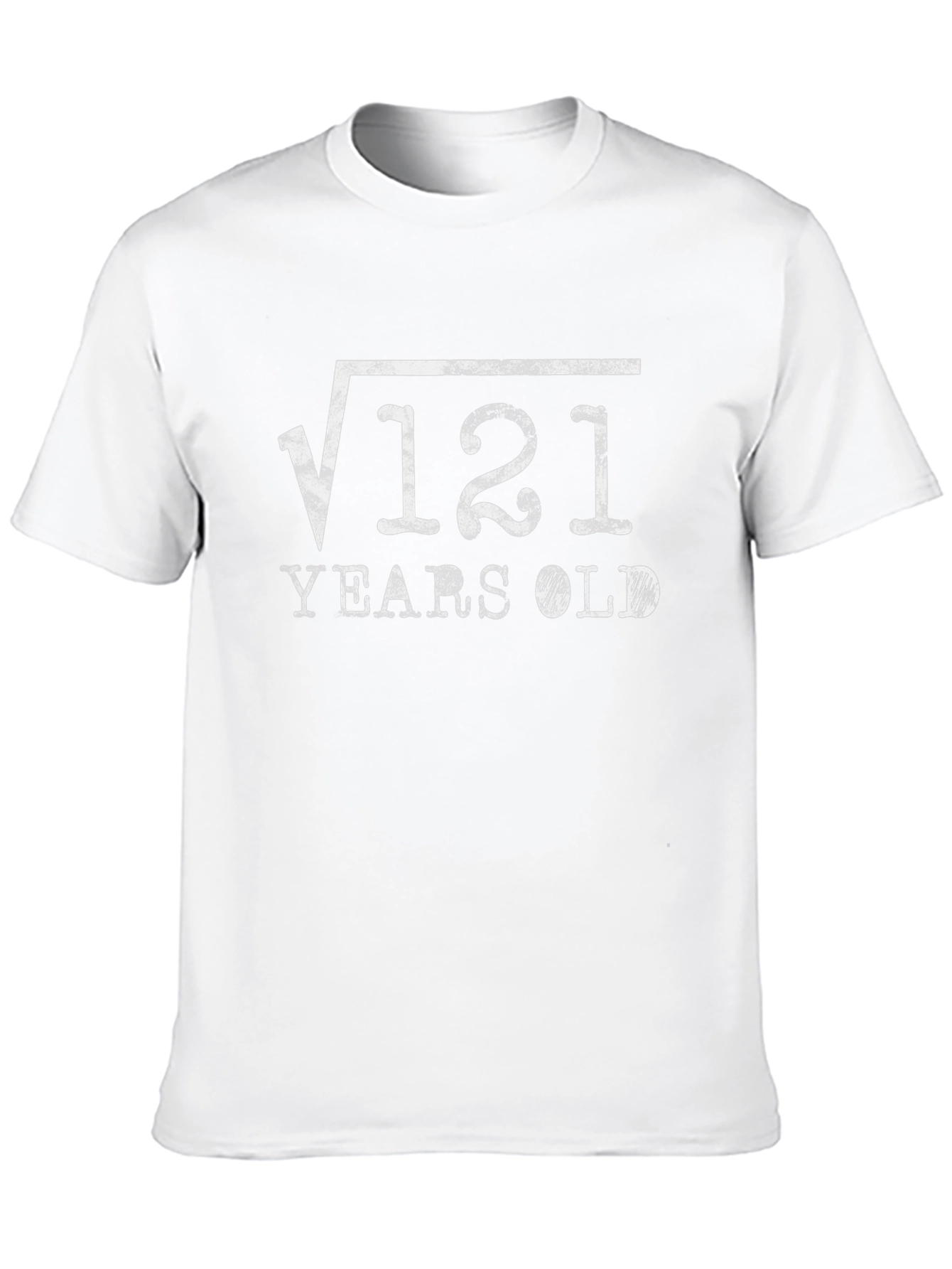 Square Root 121 Years Old T-Shirt Funny Math Birthday Tee
