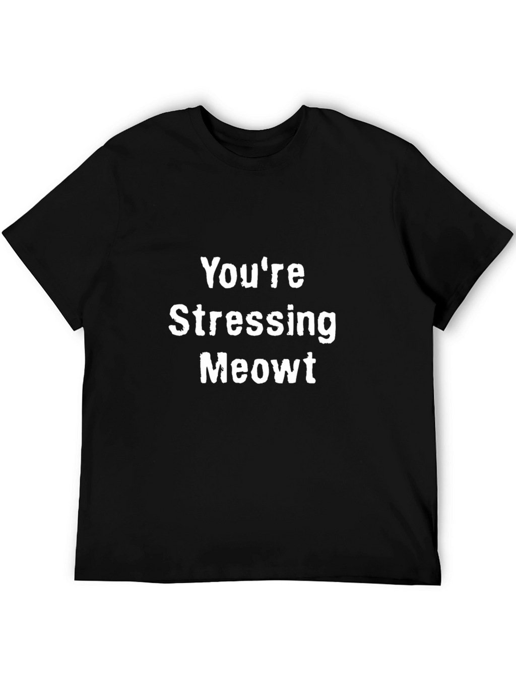 Stressing Meowt Black T-Shirt