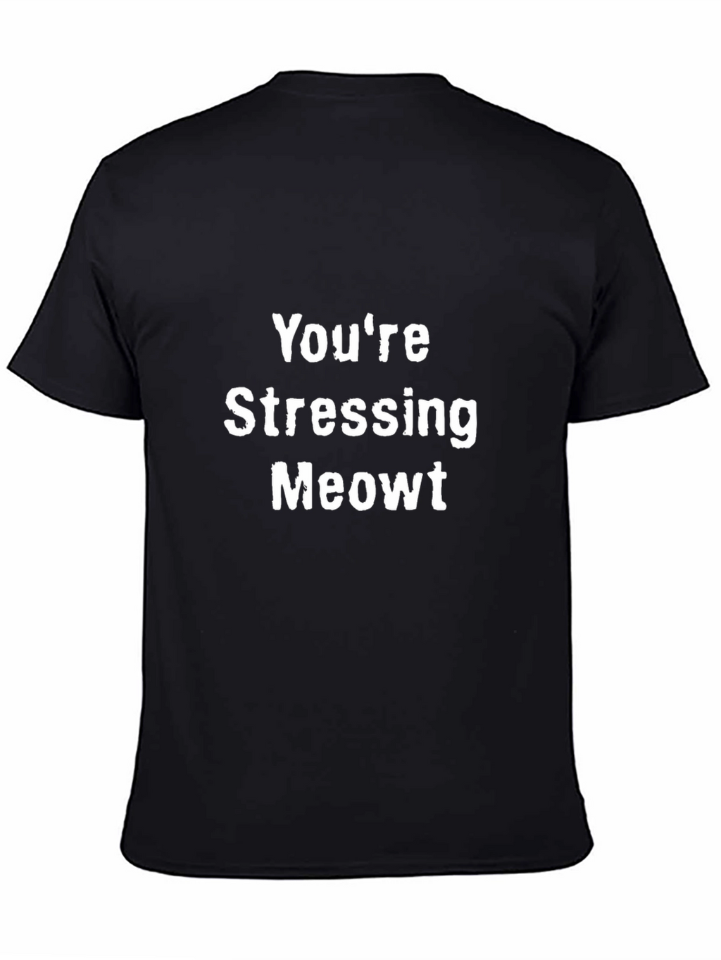 Stressing Meowt Black T-Shirt