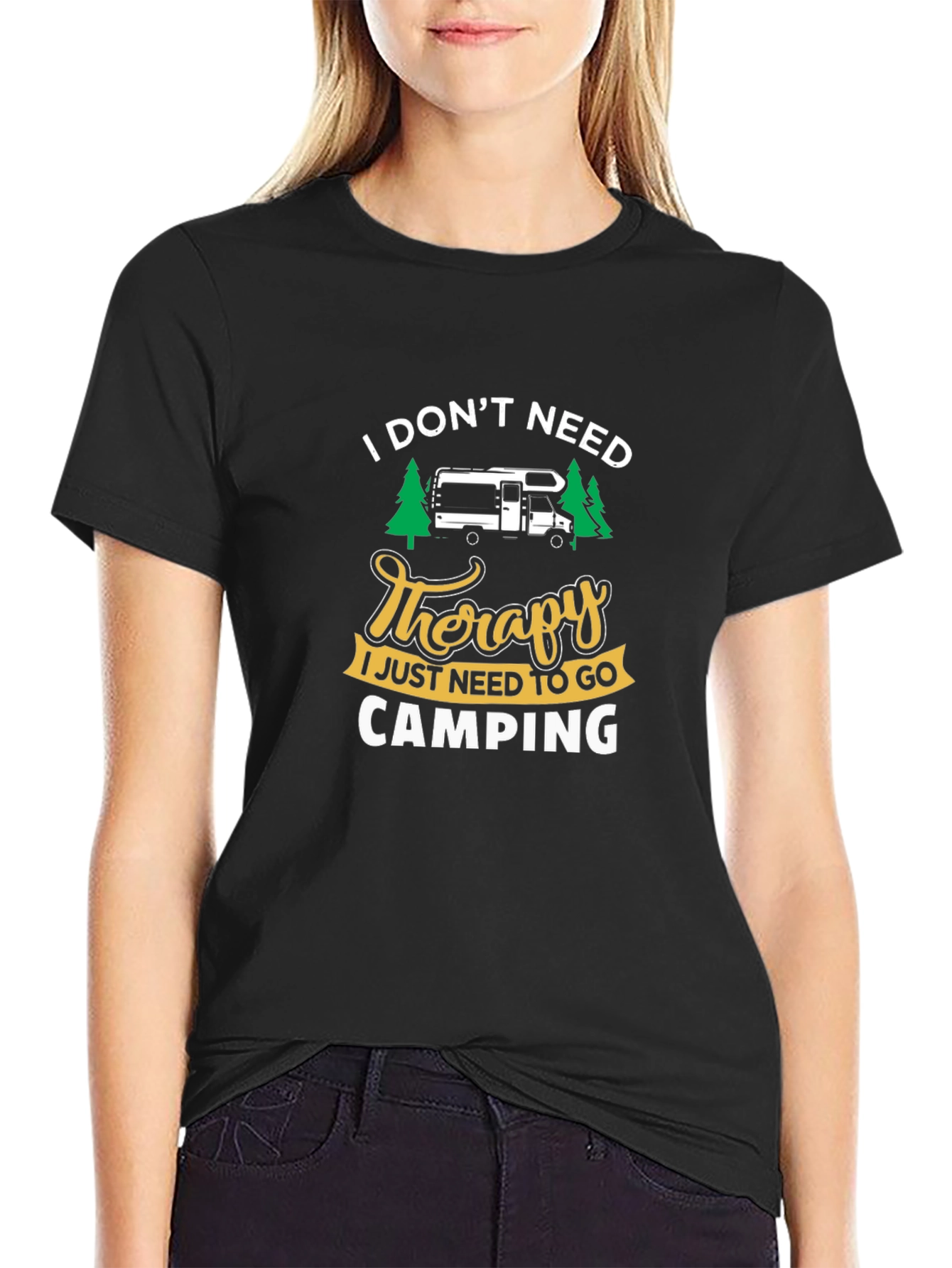 Camping Therapy T-Shirt - Camper RV Tee
