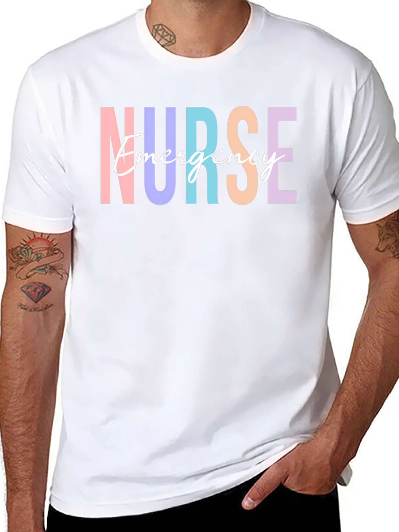 Emergency Nurse T-Shirt - Colorful Design