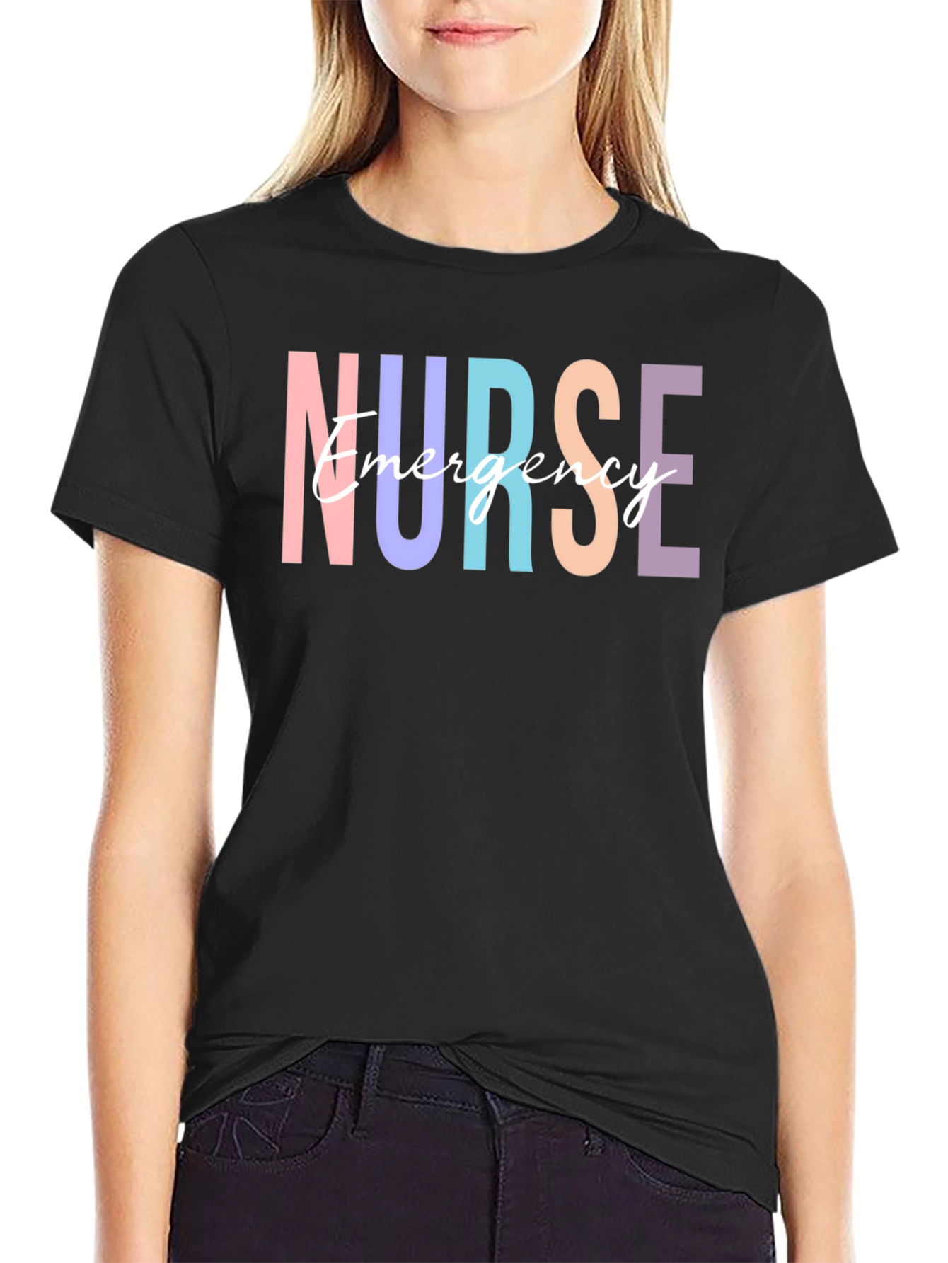 Emergency Nurse T-Shirt - Colorful Design