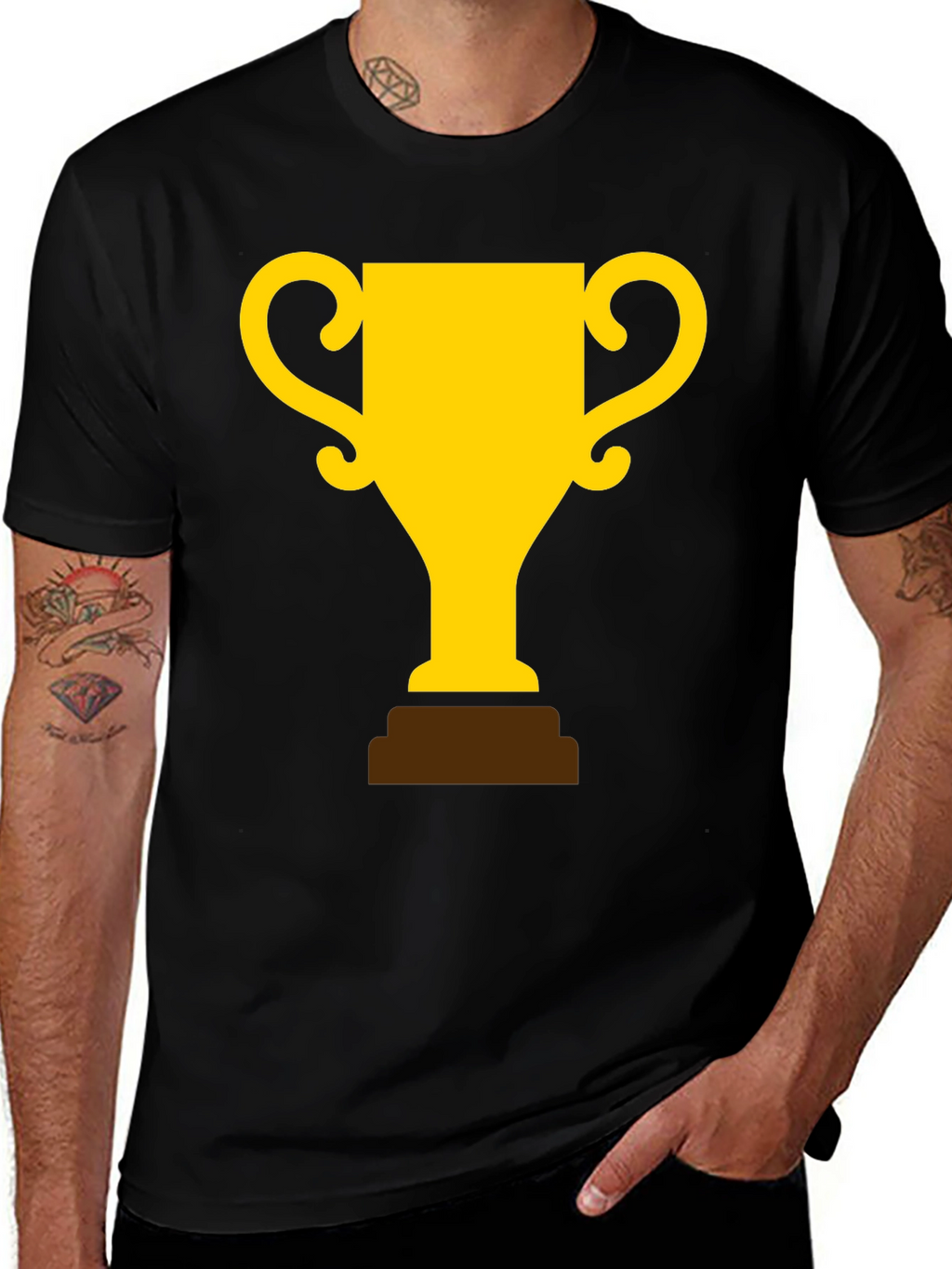 Black Trophy Graphic T-Shirt - Champion Style