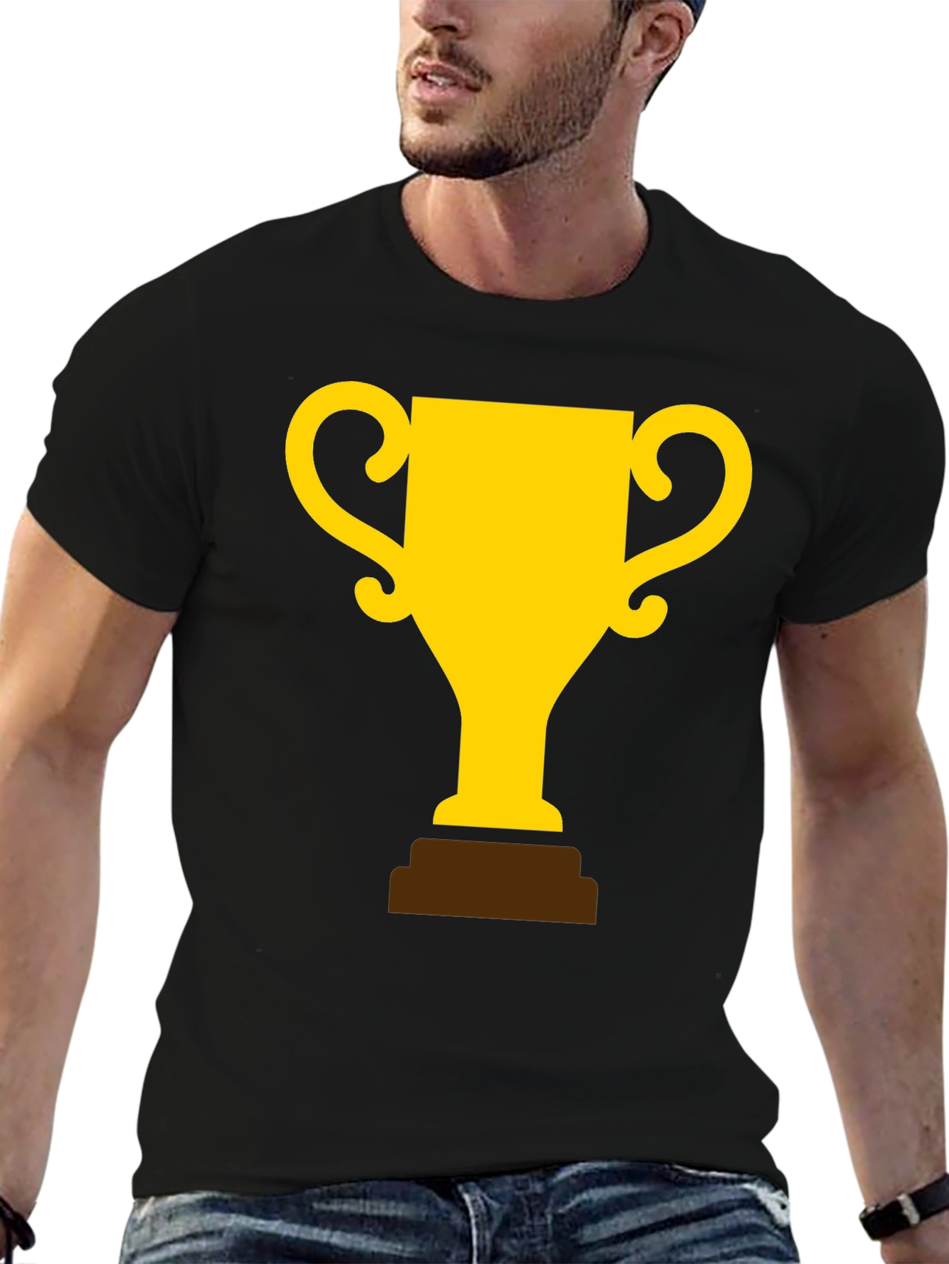 Black Trophy Graphic T-Shirt - Champion Style