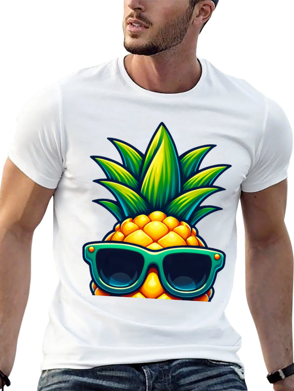 Cool Pineapple Graphic Tee - Summer Vibes!