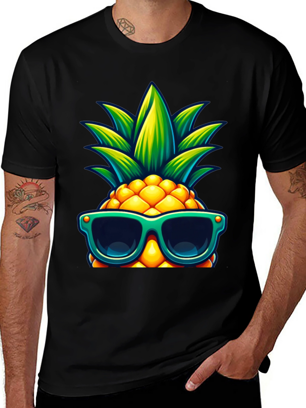 Cool Pineapple Graphic Tee - Summer Vibes!