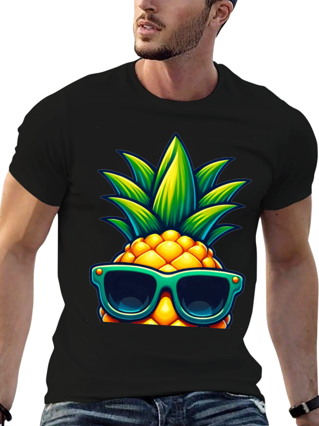Cool Pineapple Graphic Tee - Summer Vibes!