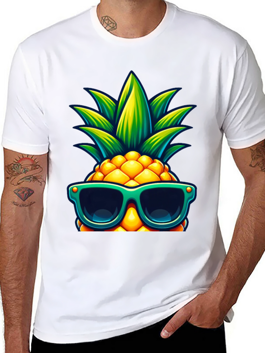 Cool Pineapple Graphic Tee - Summer Vibes!