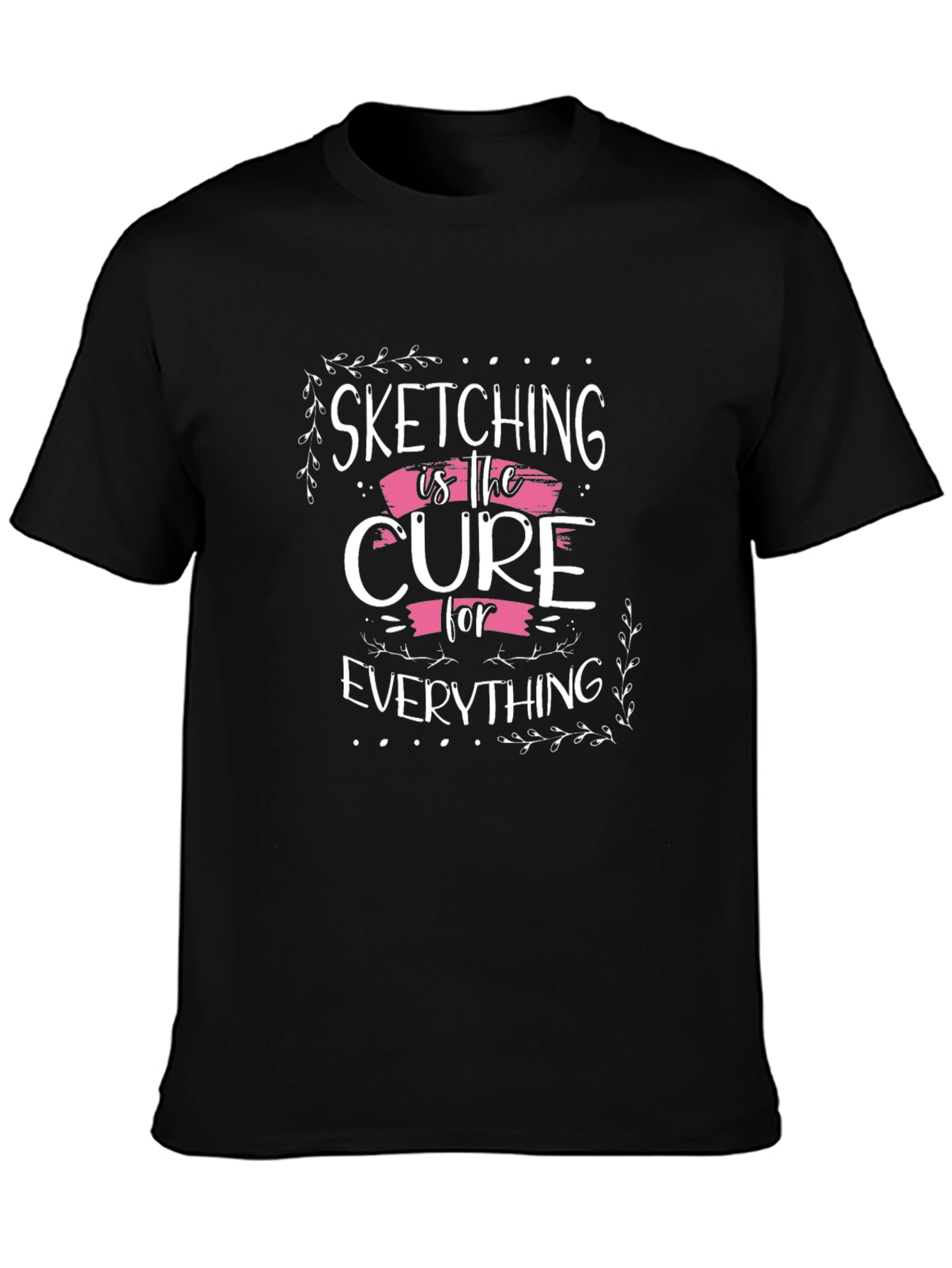 Sketching is the Cure Black T-Shirt