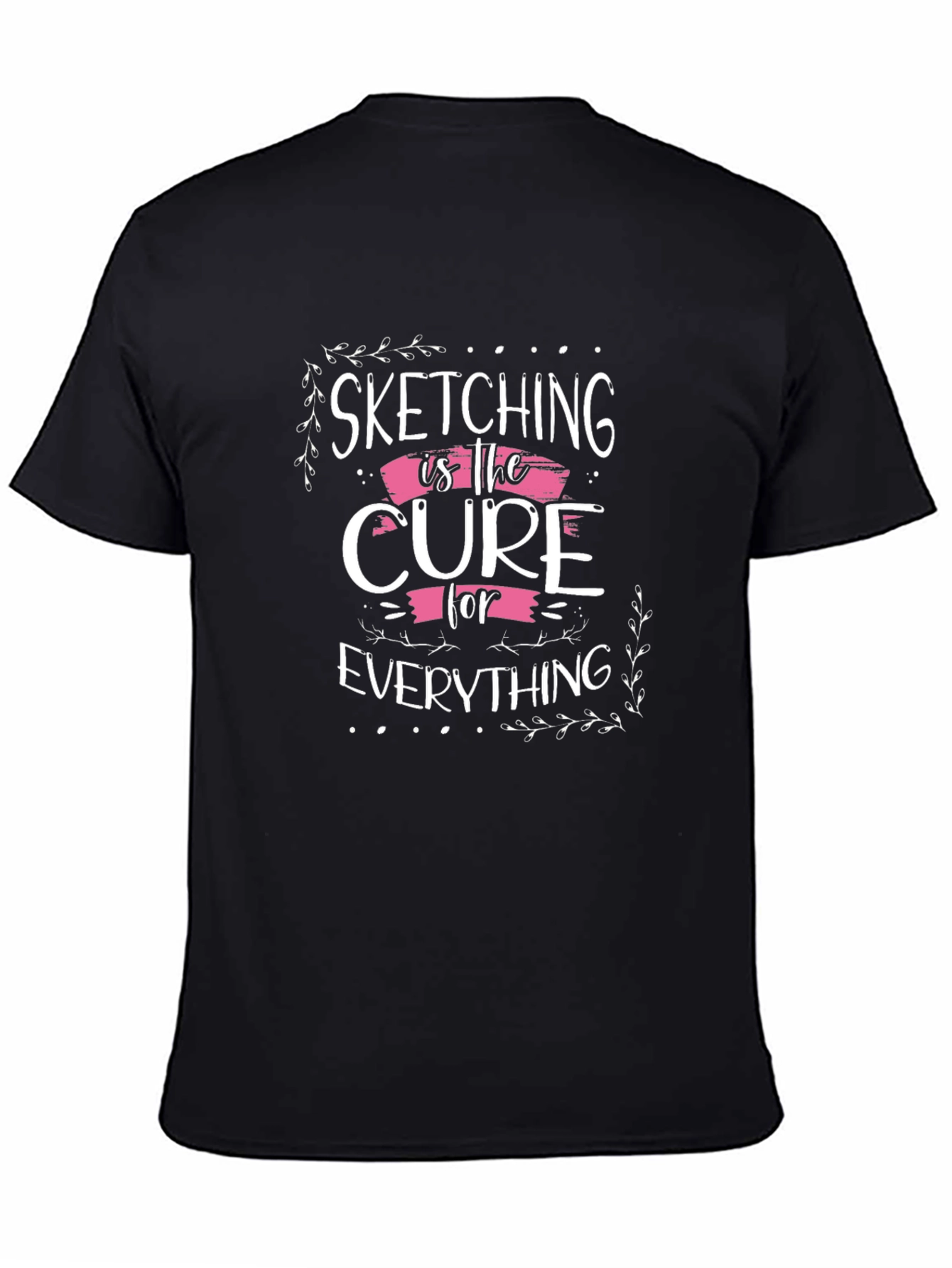 Sketching is the Cure Black T-Shirt