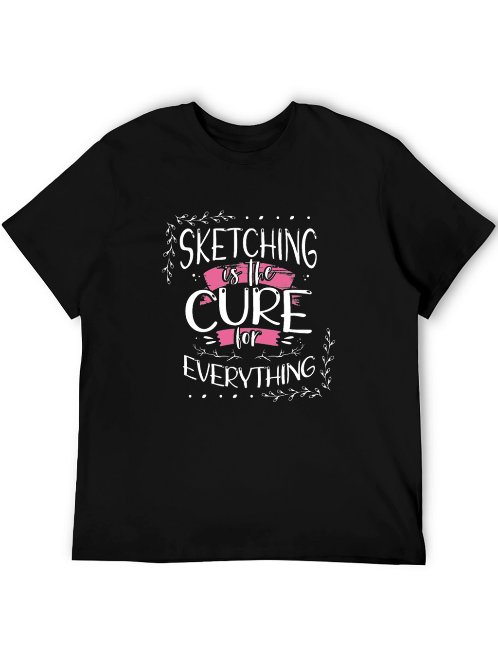 Sketching is the Cure Black T-Shirt