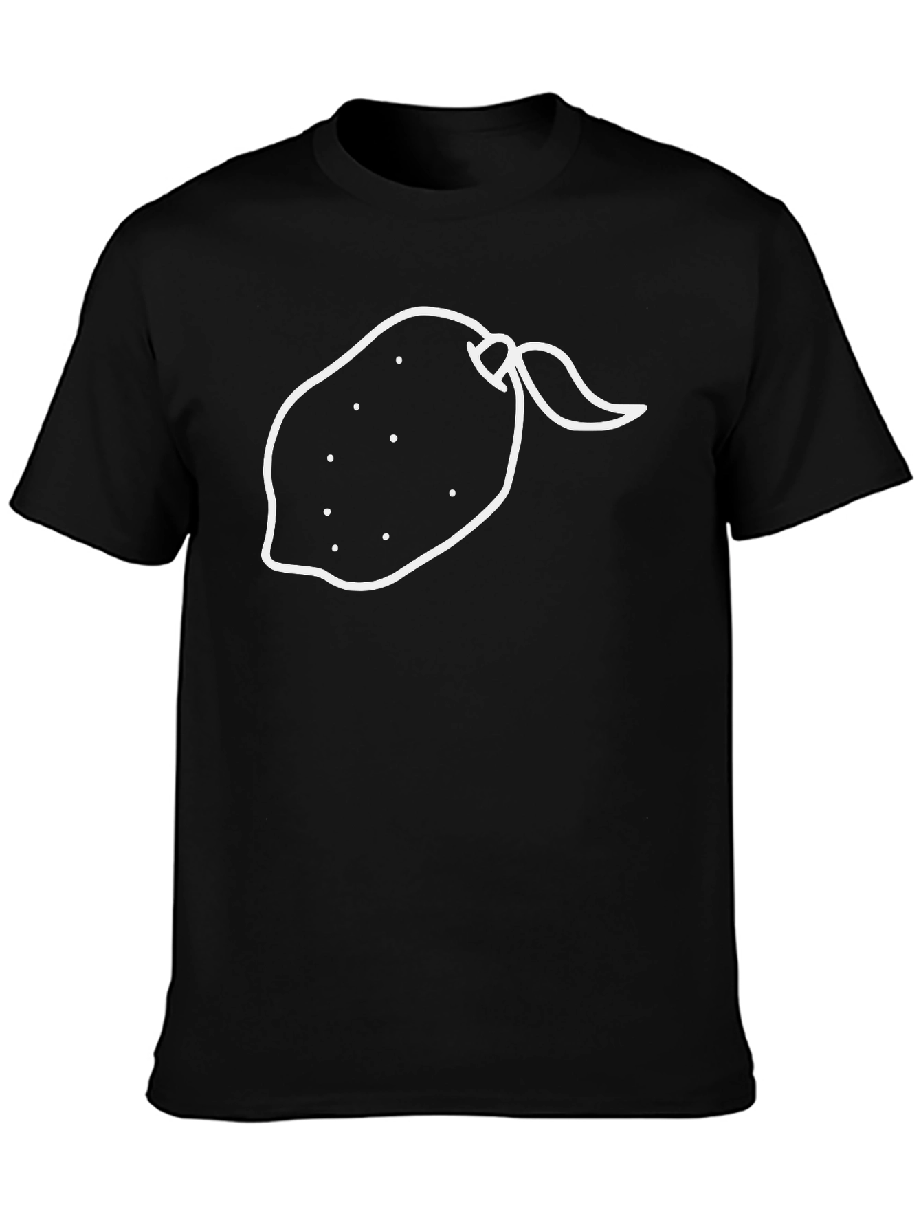 Whimsical Lemon Graphic Tee - Unisex Black T-Shirt