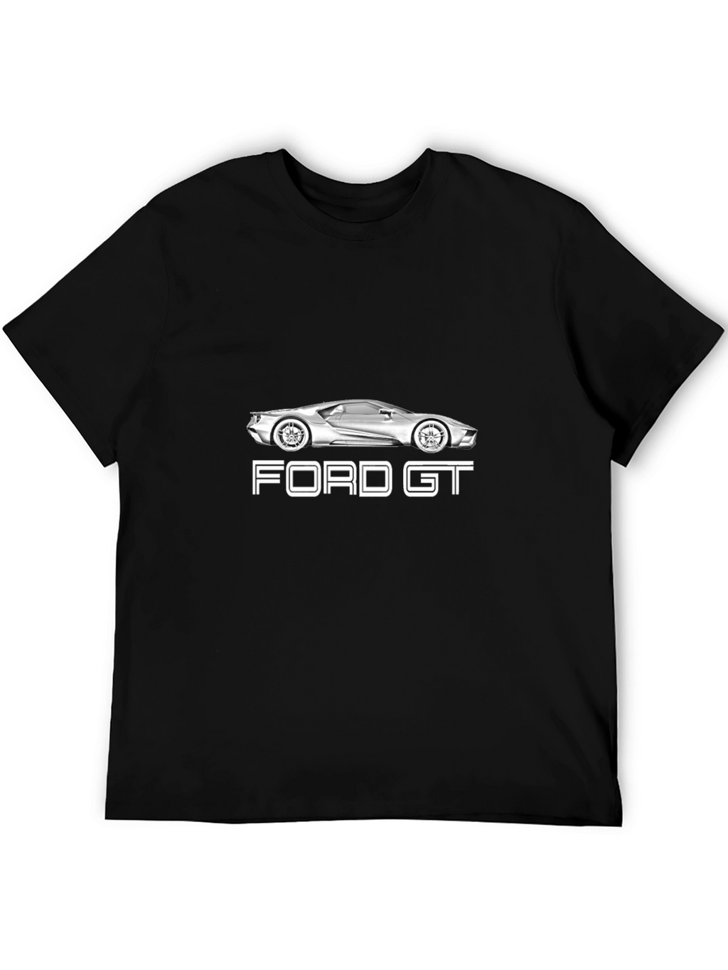 Ford GT Car Graphic Black T-Shirt