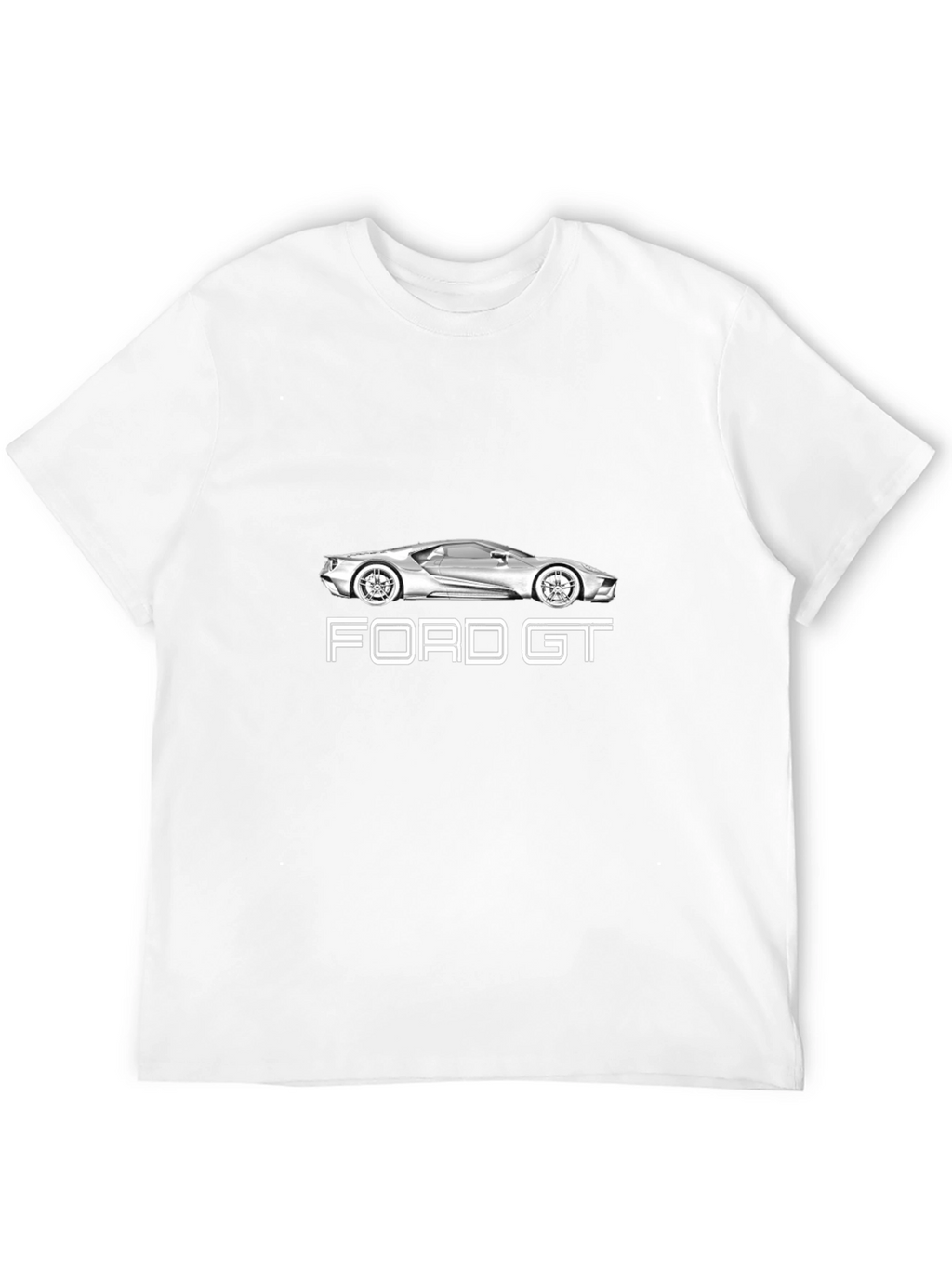 Ford GT Car Graphic Black T-Shirt