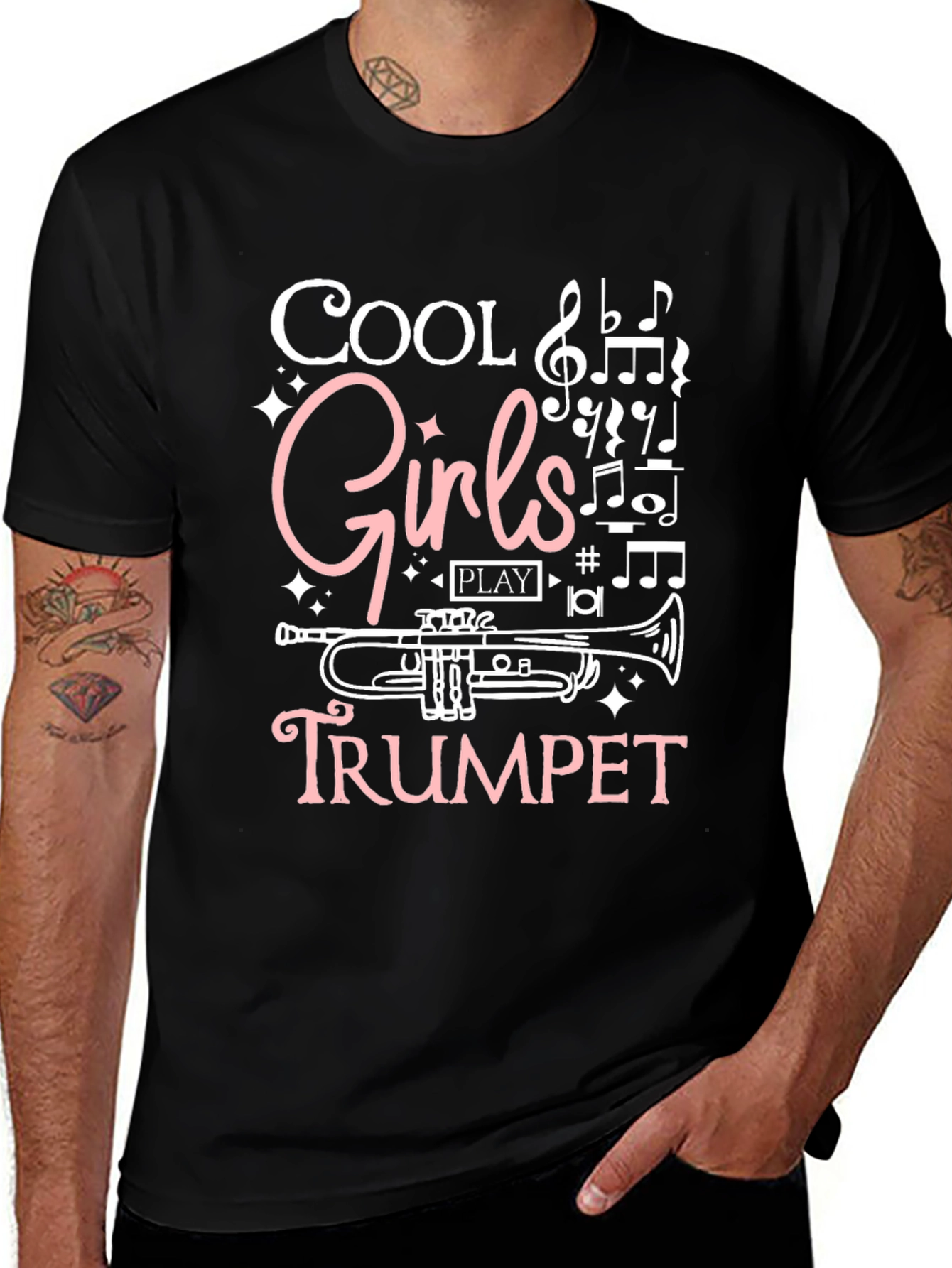 Cool Girls Play Trumpet T-Shirt - Music Lover Tee