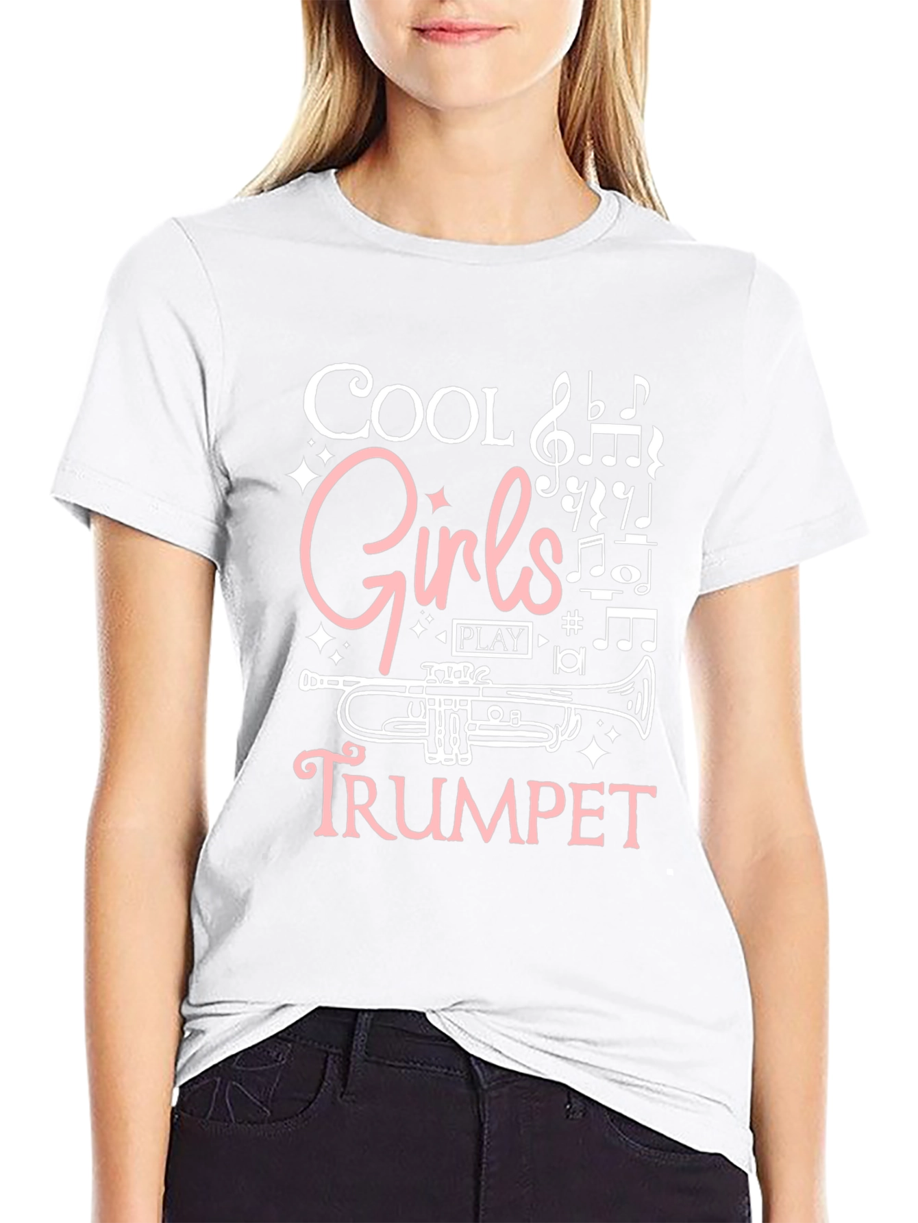 Cool Girls Play Trumpet T-Shirt - Music Lover Tee