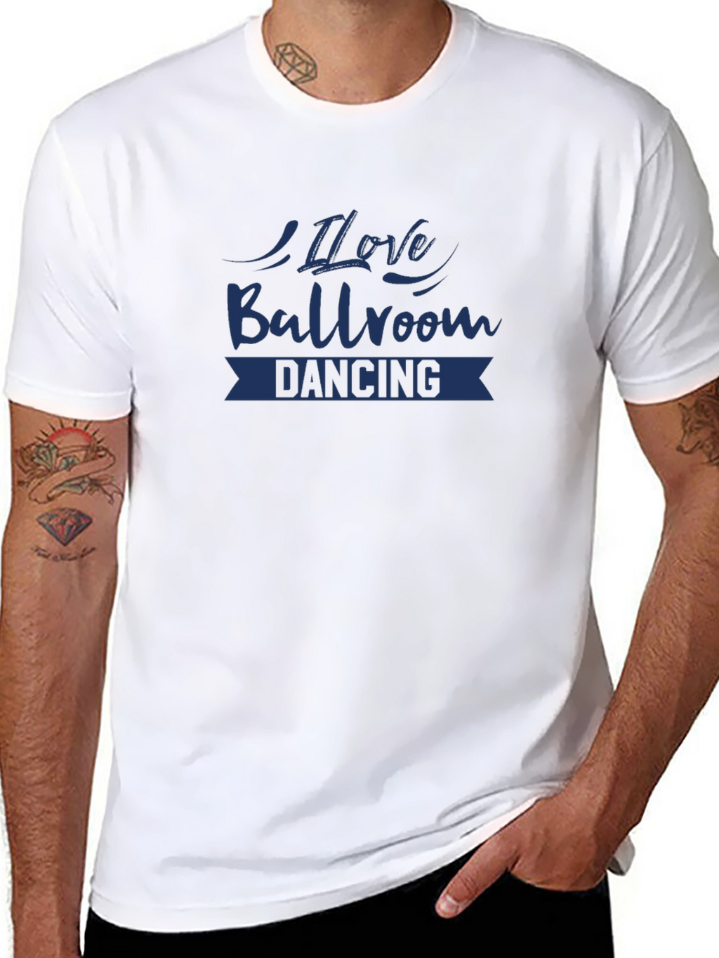 I Love Ballroom Dancing Black T-Shirt