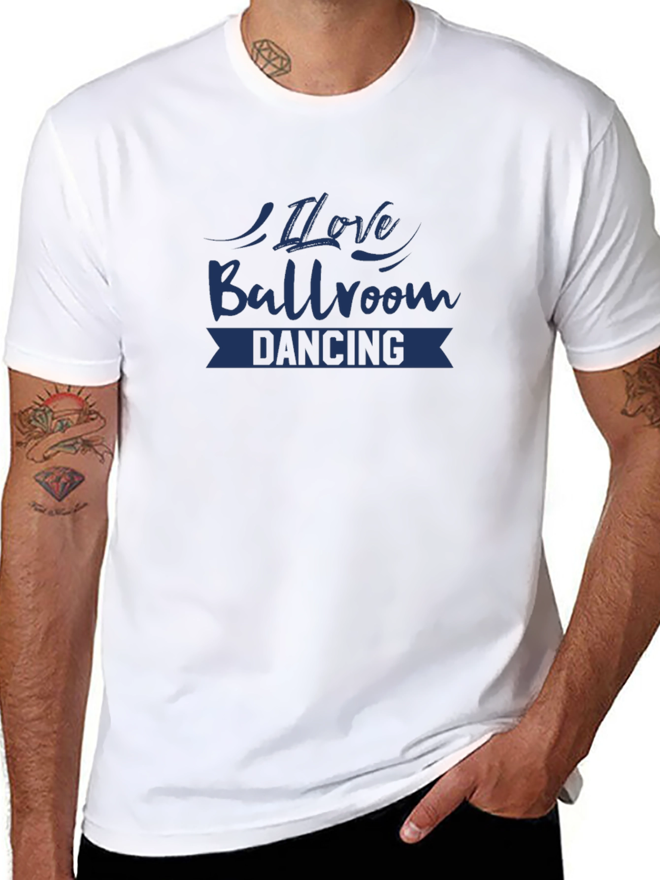 I Love Ballroom Dancing Black T-Shirt