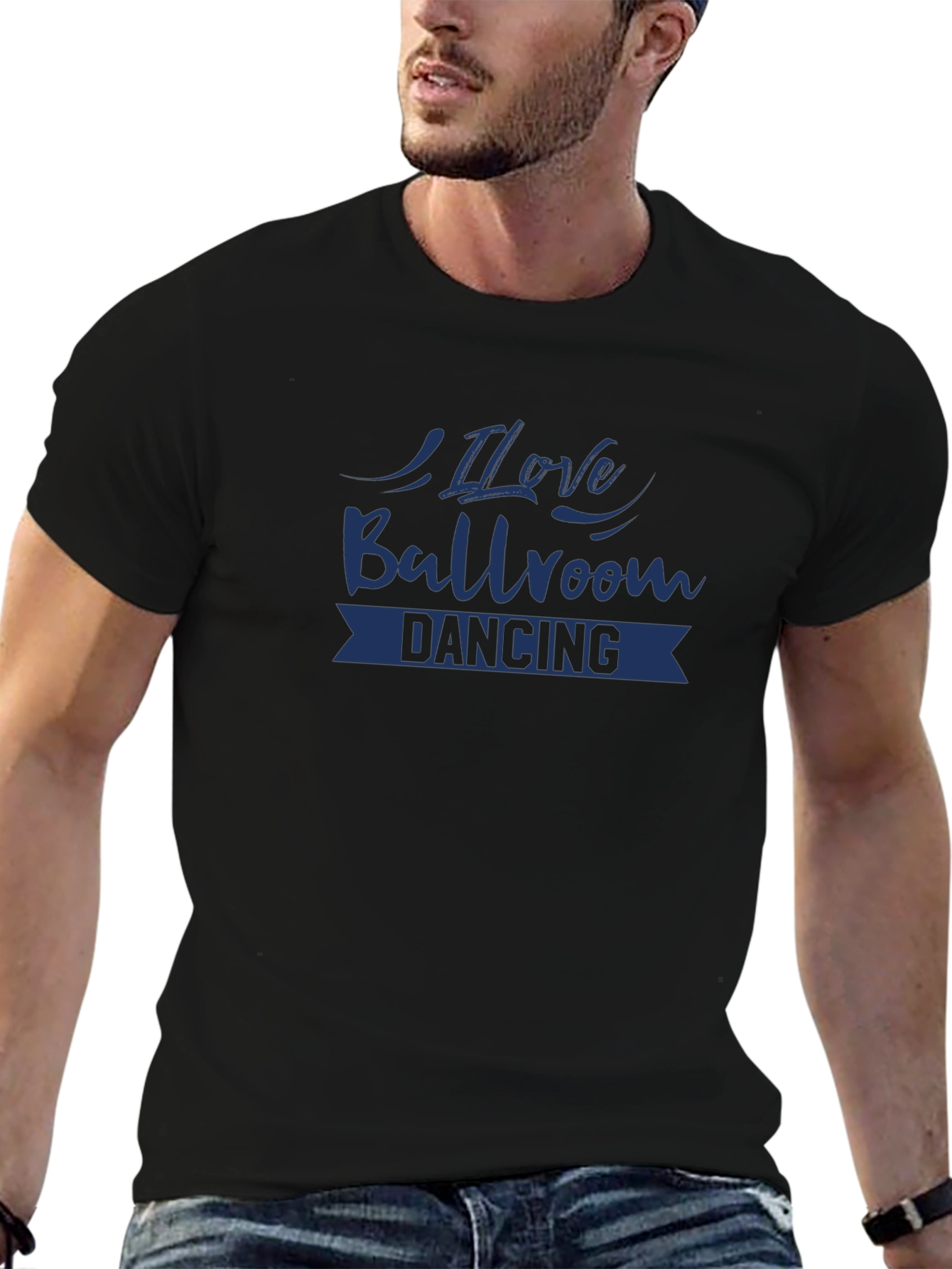 I Love Ballroom Dancing Black T-Shirt