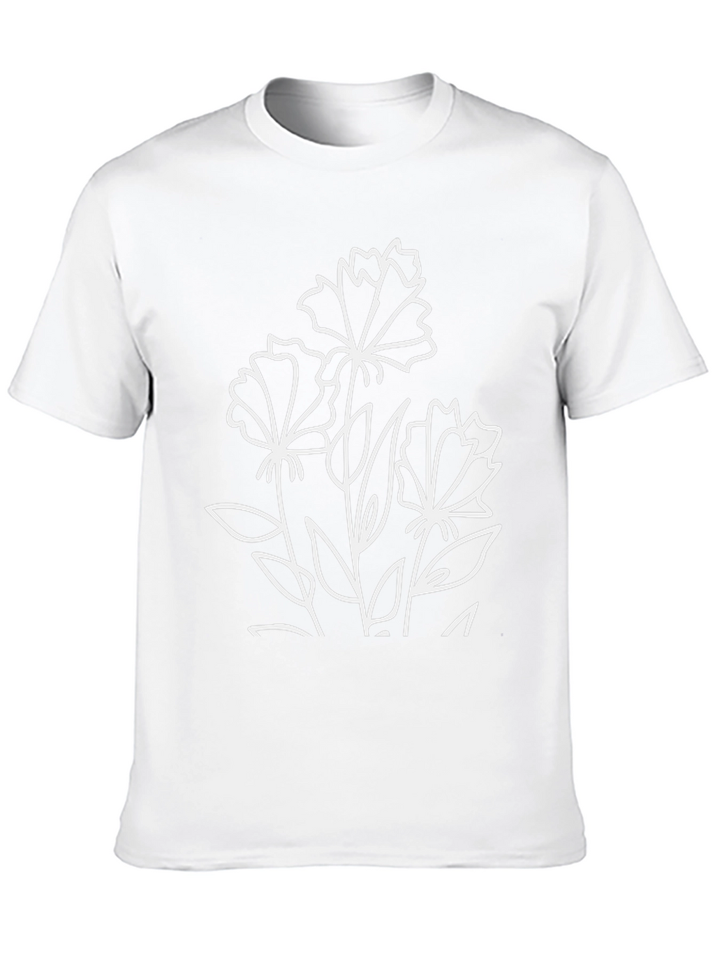Floral Graphic Black T-Shirt