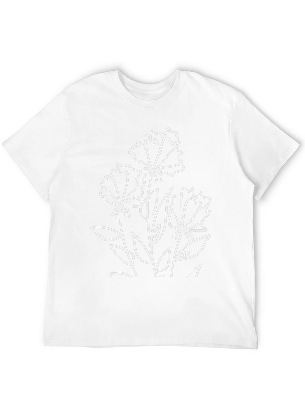 Floral Graphic Black T-Shirt